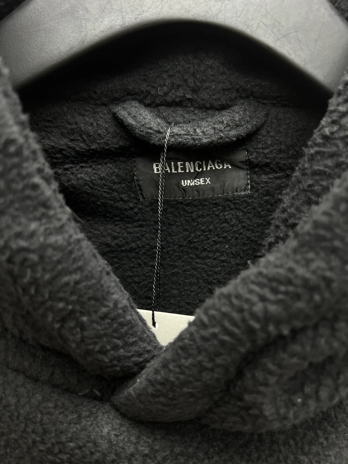 🅿️460 Paris 24ss new winter polar fleece sweatshirt hooded logo jacket, same style for men and women! Code number: 1.2.3.