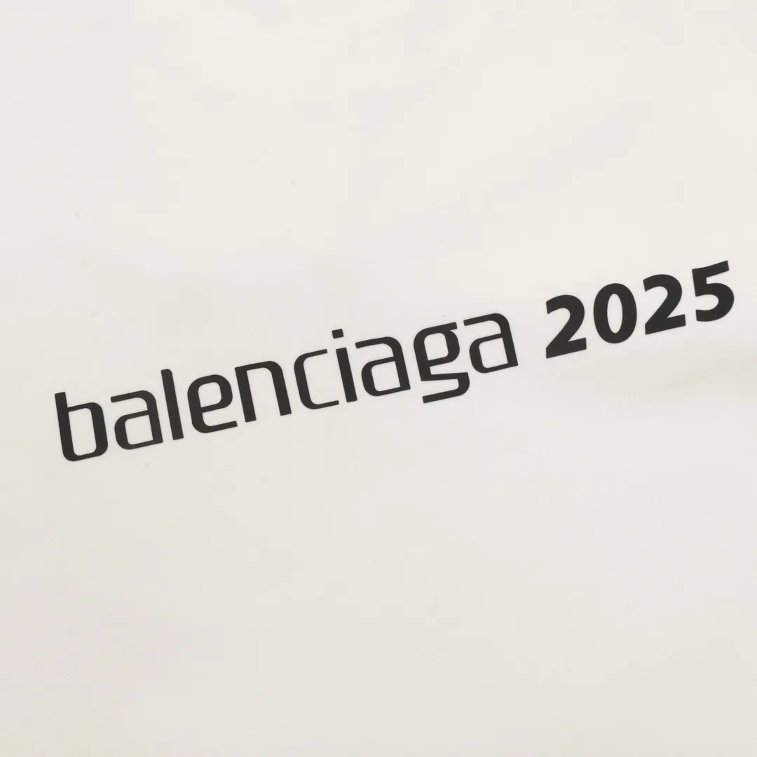 🅿️500 Balenciaga 25FW wheat ear round neck sweatshirt 480g high-grade combed cotton fabric counter collar label purchase-grade white thick plate hangtag original hanging grain three-dimensional foam printing on the front and back with strong layering Uniform style for men and women Couple style oversize version loose Size: S-XL