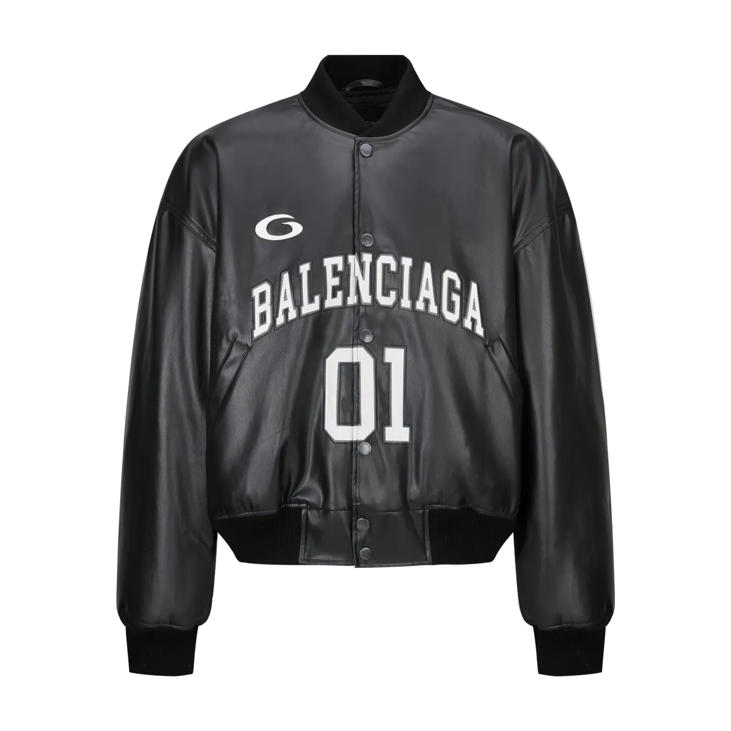 🅿️920 BLCG 01 Basketball Series Baseball Leather Jacket The fabric is made of customized environmentally friendly pu leather material with thin cotton lining. The letters are patch embroidered. They are laser cut first and then stitched and sewn in position, which is time-consuming and laborious. Size:XS-S-M-L