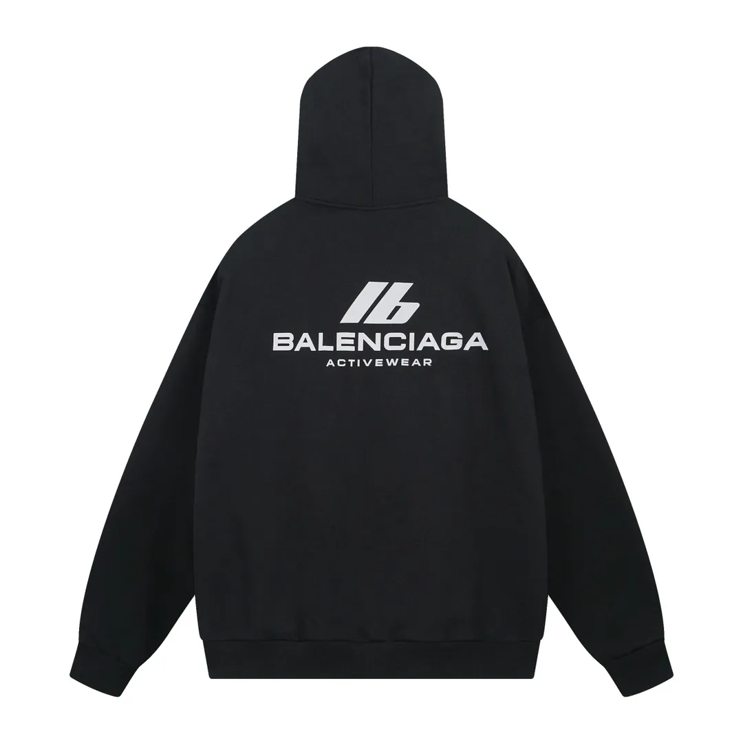🅿️300 real photos [Top version. Official website quality] BALENCI*GA/Paris. 2024 new style. Hooded sweatshirt with front and rear LOGO reflective letters, brick cabinet synchronization. Developed as genuine product at the first time, welcome to compare! The fabric is made of Paris ZP custom-woven and dyed cotton terry sweatshirt. Weighing 460 grams, the cloth surface is clean. The cloth pattern is clear, soft and comfortable. The threads are dyed with no color difference. Get reflective film beforehand. The effect will be three-dimensional. Restore the brick cabinet. Different market currency, welcome to compare, the version adopts OS loose shoulder version. Same style for men and women Coding: BL238929 Color: black, off-white Size: XS S M L