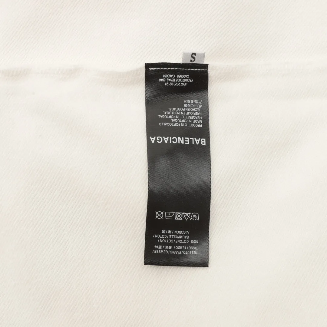 🅿️500 Balenciaga 25FW Poker letter round neck sweatshirt 480g high-grade combed cotton fabric Counter collar label Purchasing grade white thick plate hang tag Original hanging grain Three-dimensional foam printing on the front and back Strong sense of layering Same style for men and women Couple style Oversize version Loose Size: S-XL