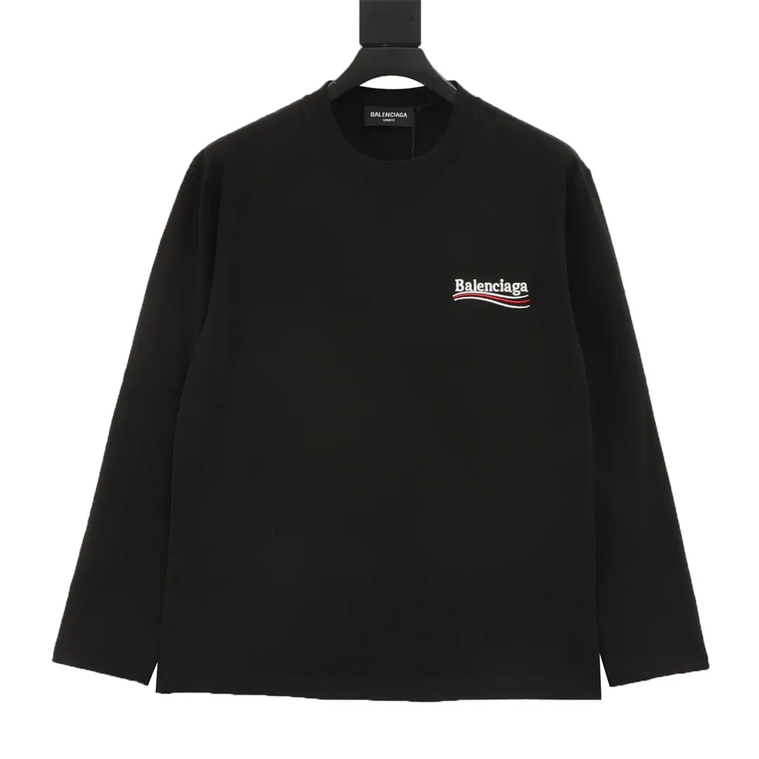 🅿️360 Balenciaga Classic Coke Embroidered Long Sleeve T-shirt size: XS-XL