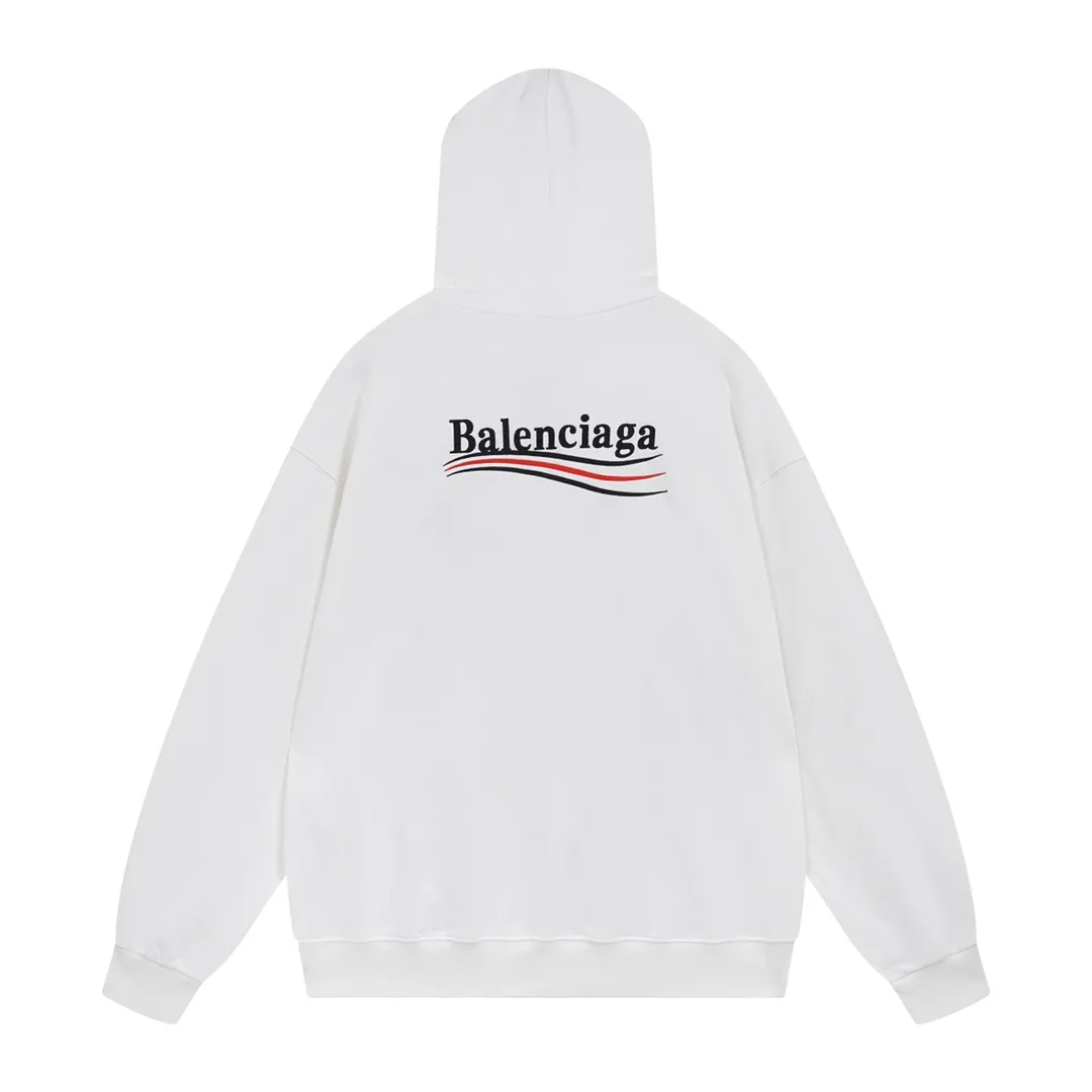 🅿️296 Detailed picture [Top version. Official website quality] BALENCI*GA/Paris. Classic style, #COLA Embroidered Hooded Long-Sleeve Sweatshirt# The fabric is made of Paris ZP custom-woven and dyed cotton terry sweatshirt, with a weight of 450 grams. The cloth surface is clean. The cloth pattern is clear, soft and comfortable. The threads are dyed with no color difference. The classic letter LOGO pattern is embroidered with an imported Tajima embroidery machine. The letters are clear and have a strong three-dimensional effect. Restored brick cabinets. Welcome to compare. The version adopts OS loose shoulder version. Same style for men and women. Code: BL238035 Color: black, white, cement white, dark gray Size: XS S M L