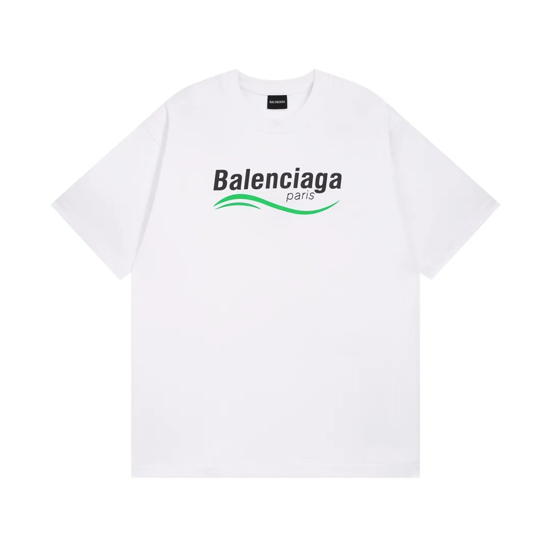 🅿️170 Detail Picture [Top version. Official website quality] BALENCI*GA/Paris BALENCI*GA#2023 new model, multi-logo classic printed short-sleeved T-shirt. The fabric is made of Paris ZP custom-woven and dyed 100% cotton double yarn compact cotton. The weight is 260 grams, the cloth surface is clean. The cloth pattern is clear. Soft and comfortable. Good color fastness. Not easy to change color. The threads are woven and dyed with no color difference. Printing uses computer direct printing. The effect is three-dimensional and has no burrs. The version adopts OS loose shoulder design. Same style for men and women. Code: BL223205 Color: Black. White Size: XS to L