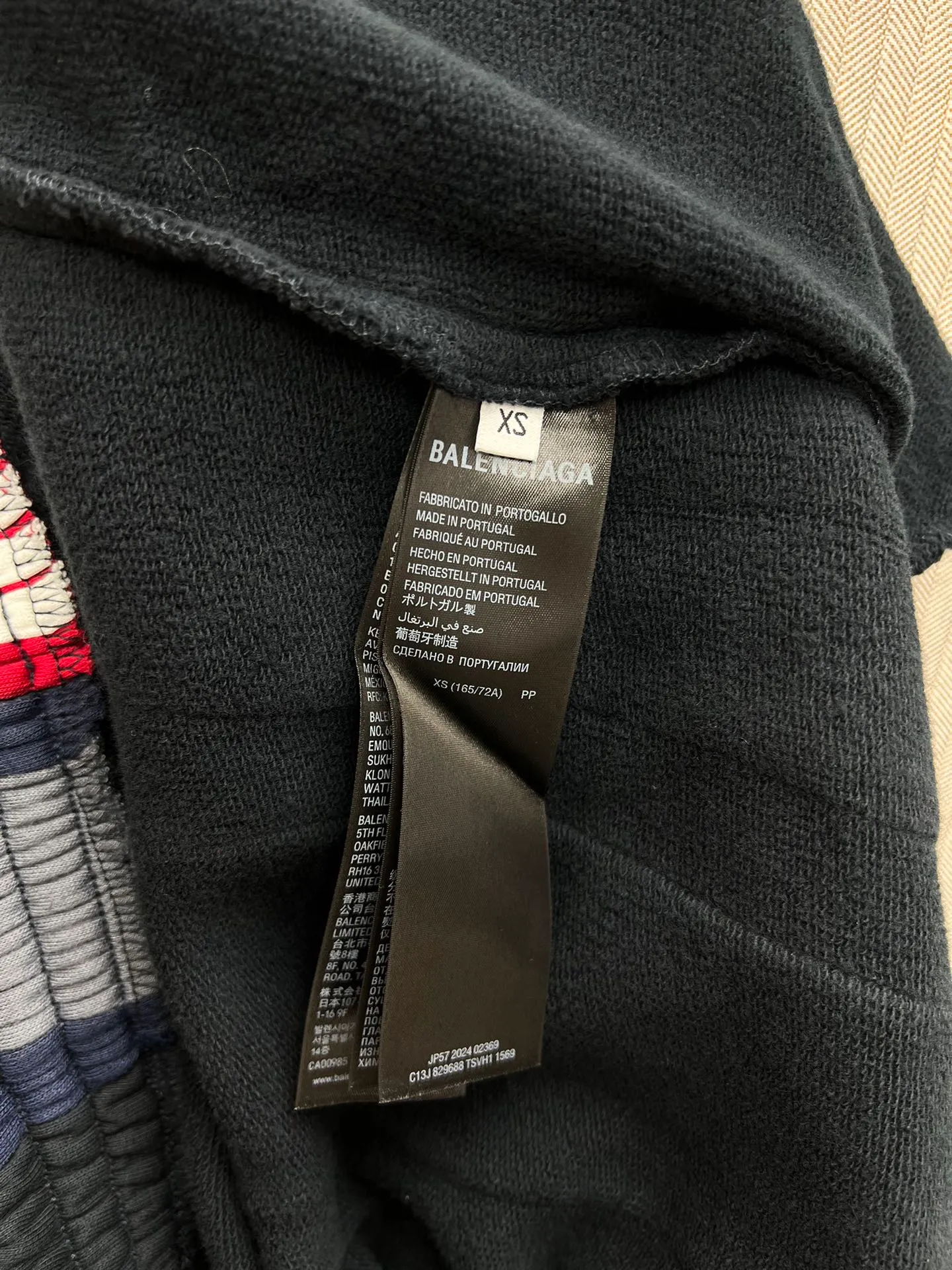 🅿️570 Paris 25ss new mid-waist side striped knitted sweatpants, loose fit, men's style, black, size: XS.S.M.L.