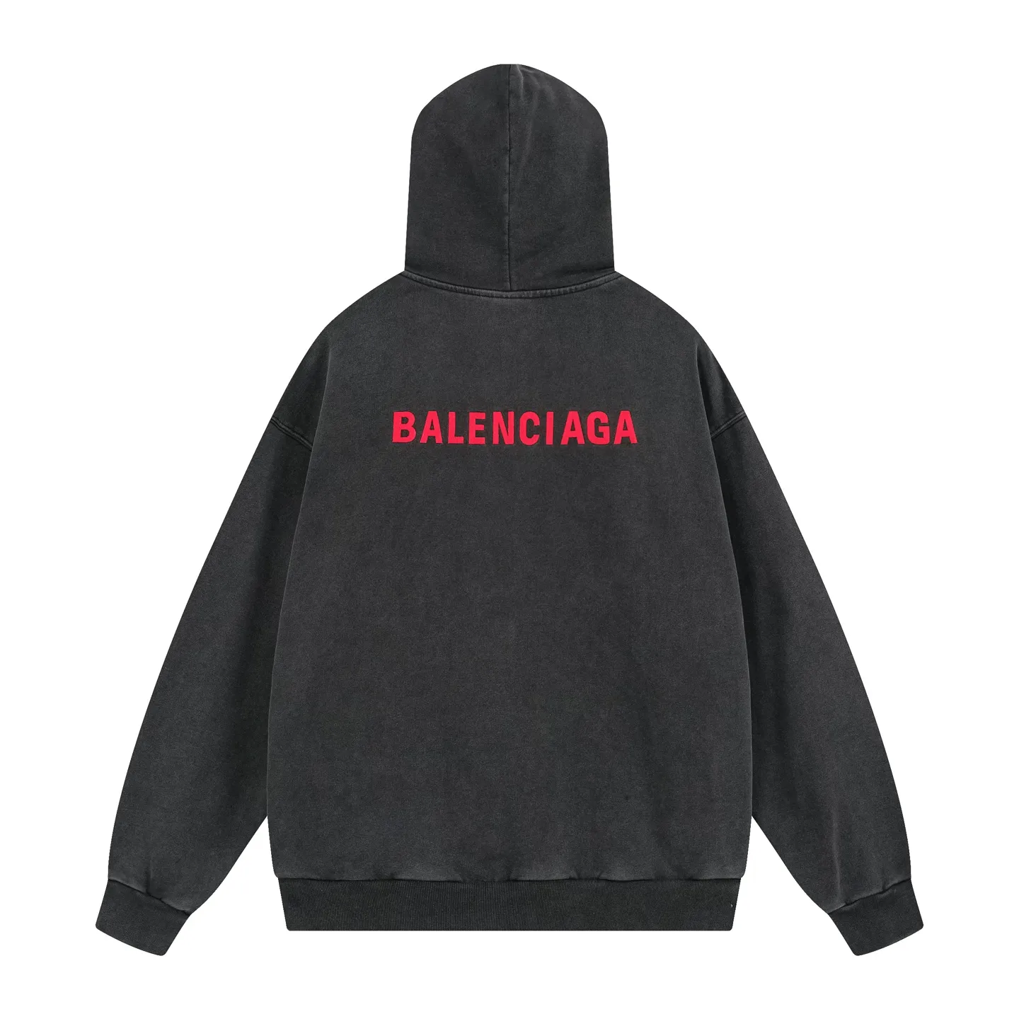 🅿️340 real shots [Top version. Official website quality] BALENCI*GA/25 new model. The latest SS25 style hooded sweatshirt with Paris LOGO embroidery on the front and back. Research and development at the first time, different market currencies. Comparisons welcome. The fabric is made of Paris ZP custom-woven and dyed cotton sweatshirt. Weighing 460 grams, the cloth surface is clean. The cloth pattern is clear, soft and comfortable. The threads are dyed with no color difference. The embroidery is done with embroidery machines imported from Tajima, and the garments are washed and aged. Jubie market currency. Welcome to compare. The version adopts OS loose shoulder design. Same style for men and women. Code: BL259969 Color: washed black Size: XS S M L