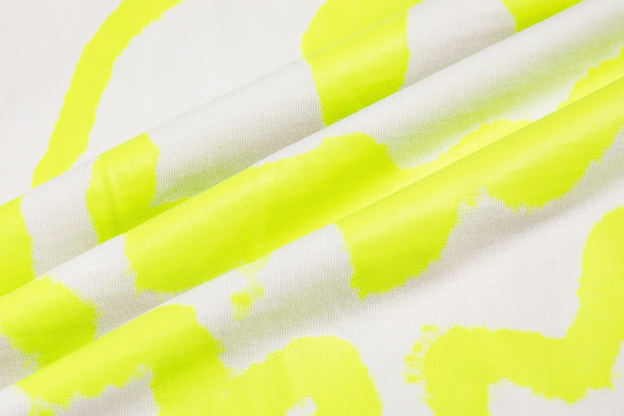 🅿️180 9196# Detailed picture Top version [[BALENCIA*GA] official website quality Paris new front panel alien back panel smiley face printed luminous effect short-sleeved T-shirt OS version loose dropped shoulders Unisex fabric: 260 grams 100% cotton double yarn Technology: front and rear digital direct injection Right sleeve embroidery Garment wash Shape solid color Color: black off-white floral gray Size: XS S M L