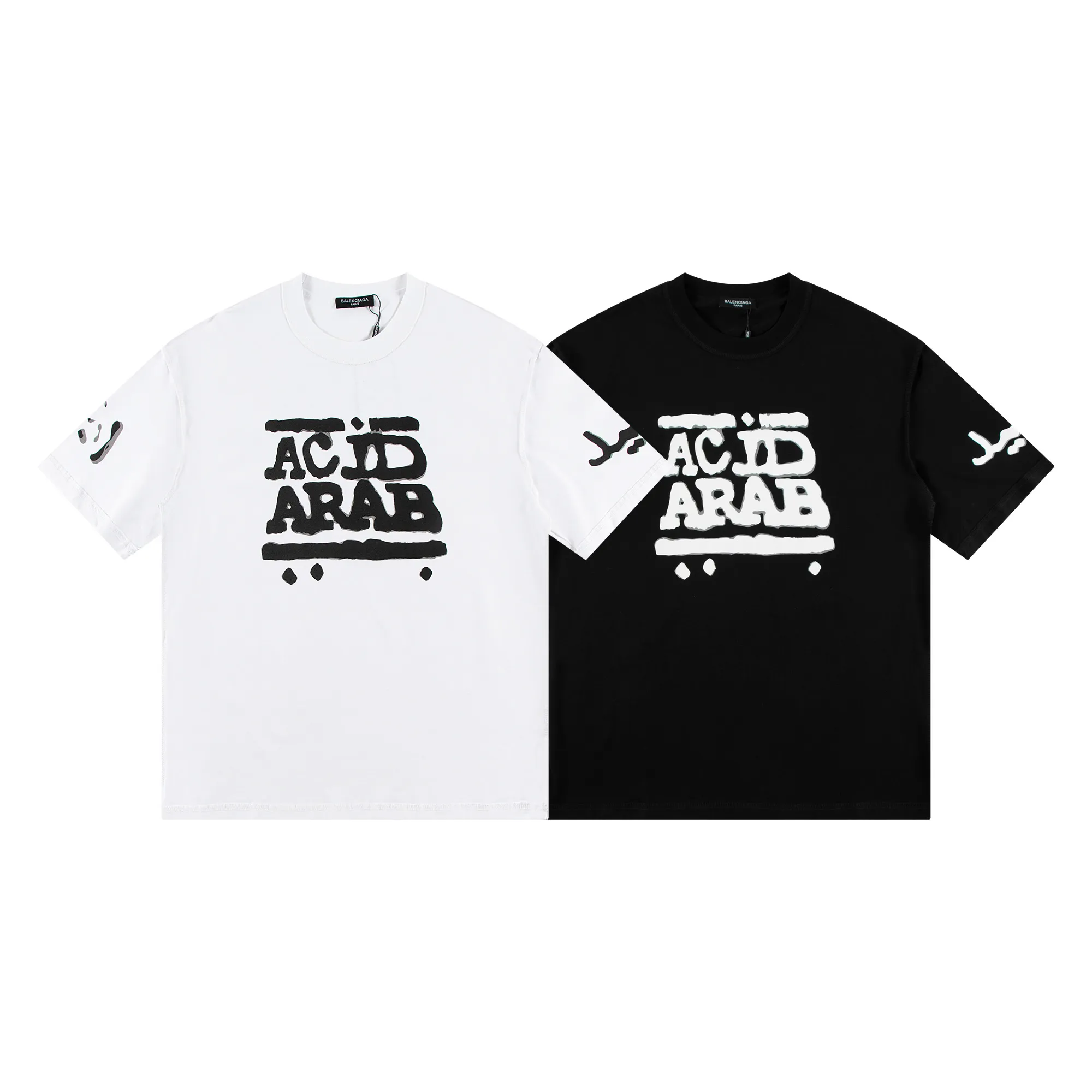 🅿️150 Style: 2026 new Balenciaga short-sleeved T-shirt Material: High version 300g double yarn combed cotton Size: S～XL Color: Black Style number: H1038