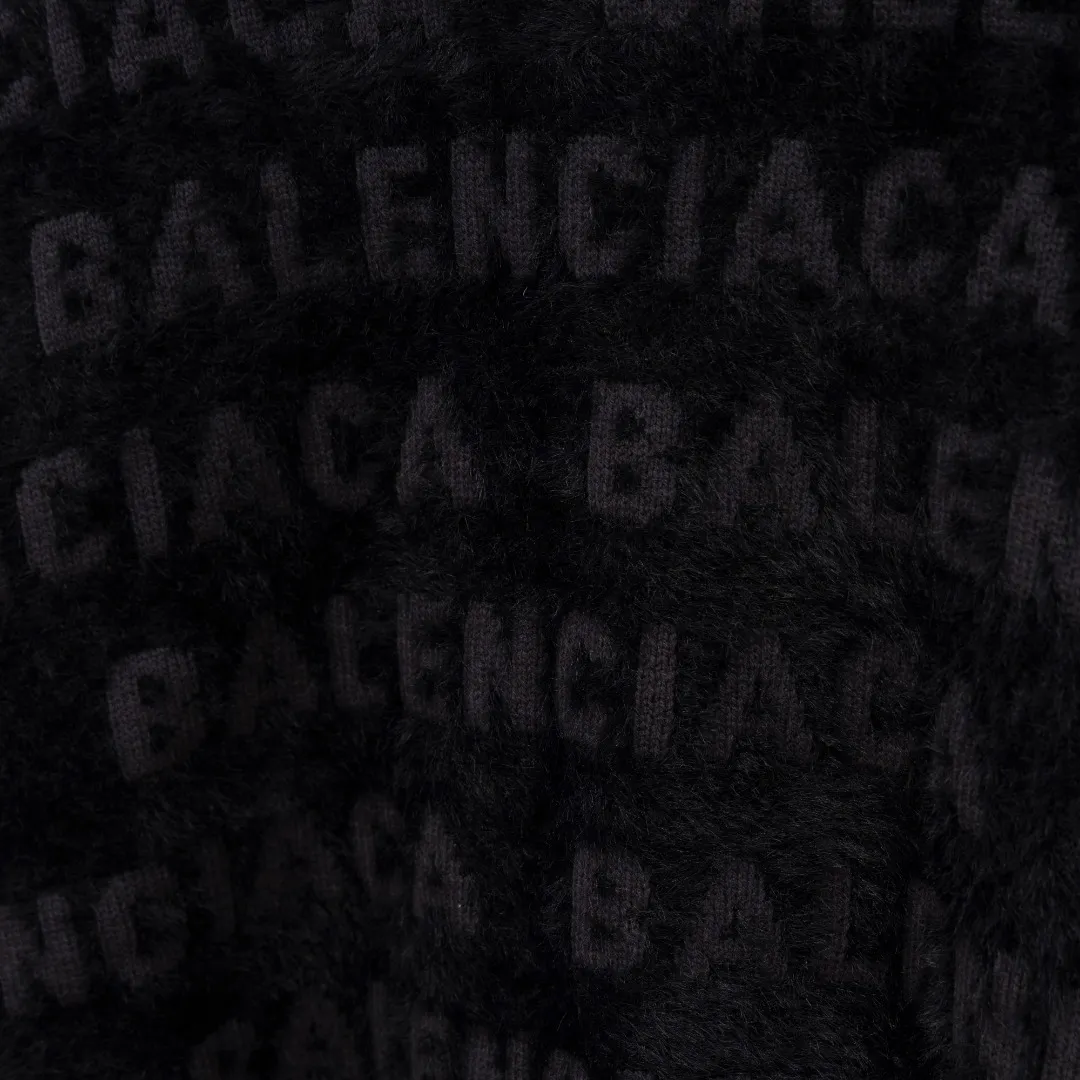 🅿️420 Style: BLA Balenciaga full-print seahorse hair knitted long-sleeved sweater Size: S-XXL Fabric: Wool blend Accessories: Full set of customized original accessories No gender distinction, same style for men and women