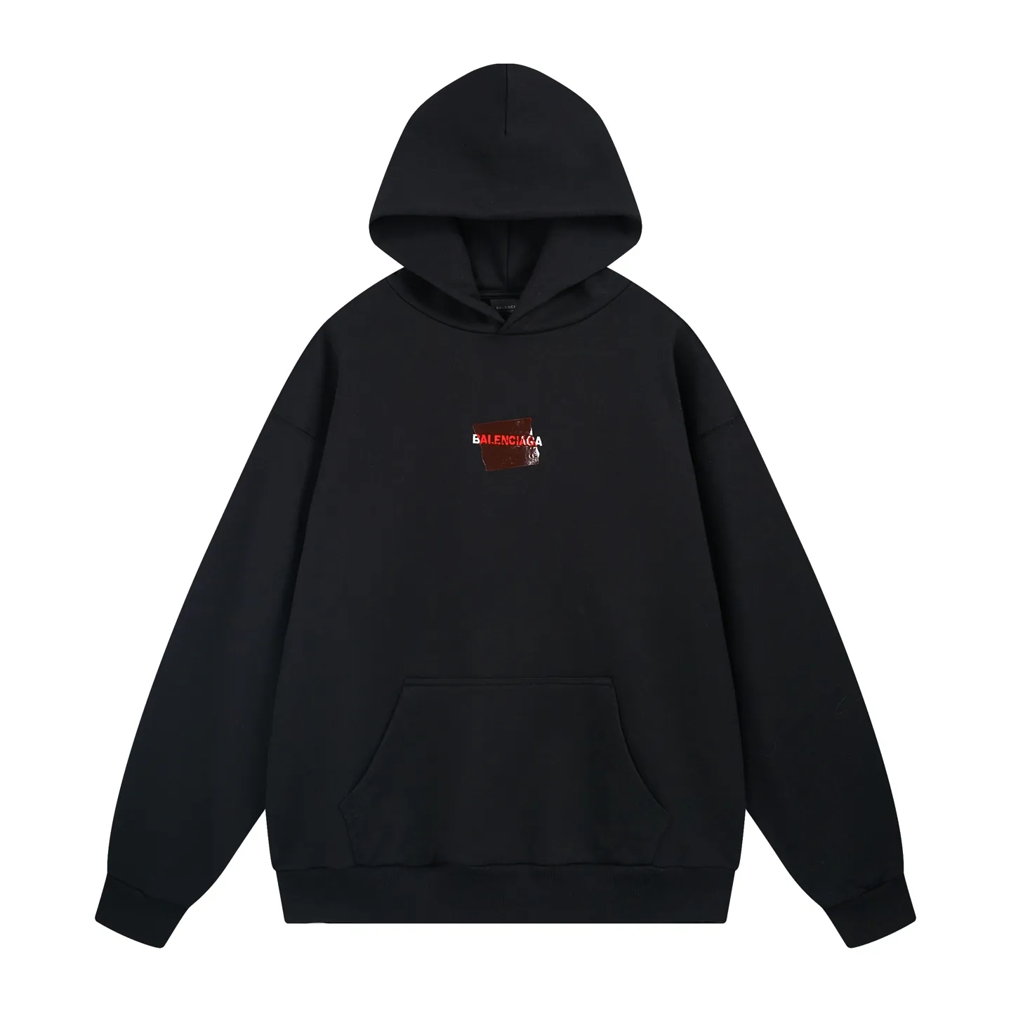 🅿️320 real photos [Top version. Official website quality] BALENCI*GA/Paris #2025 autumn and winter new style front and rear letter LOGO embroidered tape taped hooded sweatshirt. Full sense of design, welcome to compare. The fabric is made of Paris ZP custom-woven and dyed cotton sweatshirt. The weight is 460 grams. The cloth surface is clean. The cloth pattern is clear, soft and comfortable. The threads are dyed with no color difference. The classic letter LOGO is embroidered with imported Tajima embroidery machine. The tape is stamped with imported transparent glue. The effect is three-dimensional. Restore the brick cabinet, adopt OS loose shoulder style. Same style for men and women. Code: BL259910 Color: black, sky blue Size: XS S M L