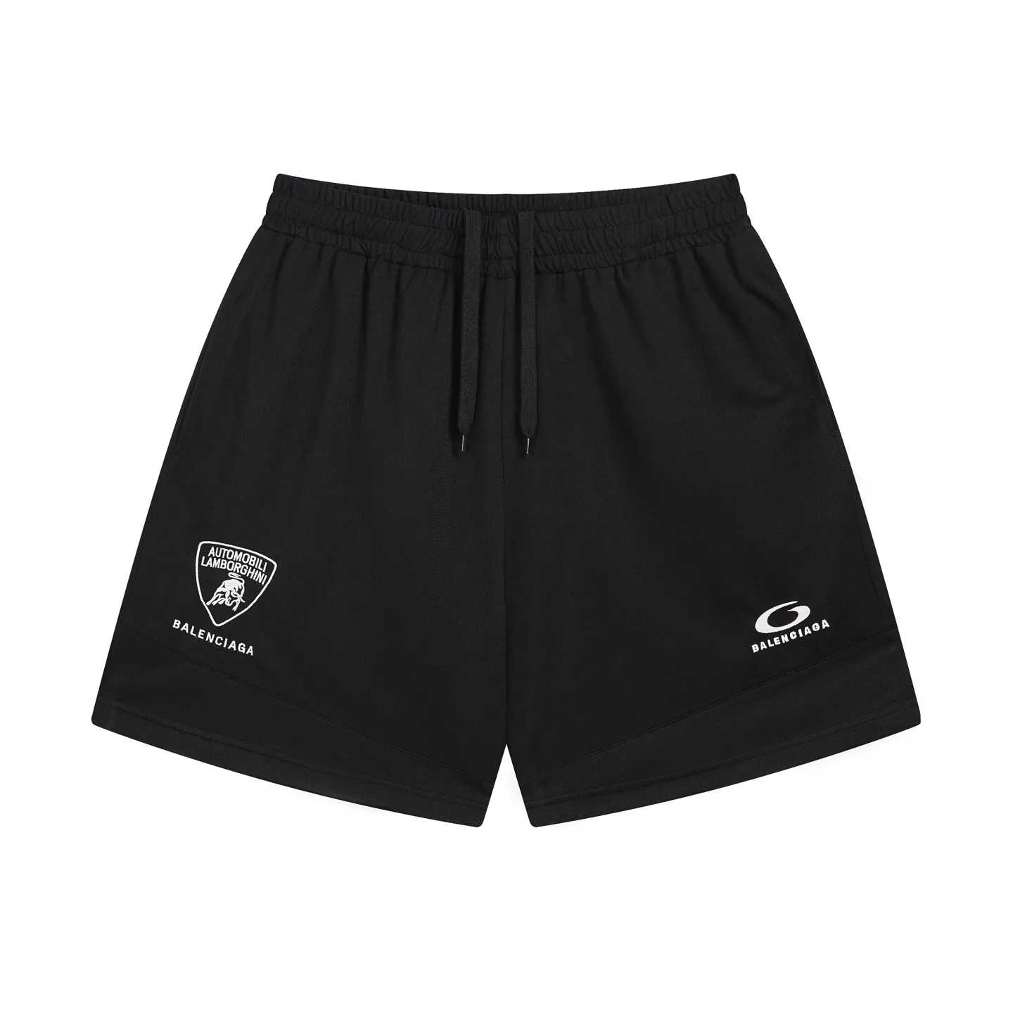 🅿️210 Actual pictures [Top version. Official website quality] BALENCI*GA/Paris co-branded Lamborghini shorts. Embroidery on the front and left, double-layer mesh lining, and multi-position hem shorts. Extra heavy craftsmanship. SS25 latest model. Research and development at the first time, different market currencies. Comparisons welcome. The fabric is made of custom-woven sports fabric that absorbs moisture and is comfortable and dry. Whether you are doing sports or fitness or going out on the street every day, you can easily become the center of attention. Weight 180 grams. The embroidery is done using imported Tajima embroidery machines. The pattern letters are clear, three-dimensional and without burrs. Different market currencies. Comparisons welcome. The version adopts a loose version. The same style for men and women. Code: BL257002 Color: Black Size: XS S M L