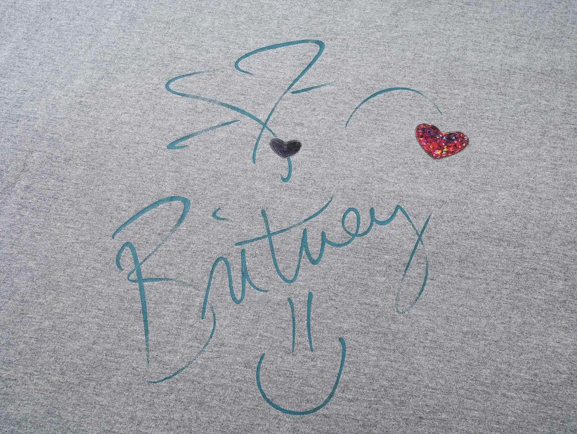🅿️206 Actual pictures [Top version. Official website quality] BALENCI*GA/26 new model. Balenciaga Music |Britney Series limited edition music cooperation series, front and back direct-print printing, hot diamonds, washed and distressed short-sleeved T-shirt #SS26 latest style. Research and development at the first time, different market currencies. Comparisons welcome. The fabric is made of Paris ZP custom-woven and dyed cotton double yarn. Weighing 260 grams, the cloth surface is clean. The cloth pattern is clear, soft and comfortable. The threads are dyed with no color difference. Printing adopts computer direct printing. Garments are washed and aged. Jubie market currency. Welcome to compare. The version adopts OS loose shoulder design. Same style for men and women. Code: BL253701 Color: washed black, floral gray Size: XS S M L