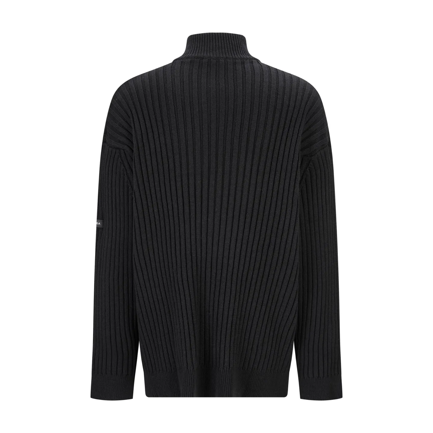 🅿️500 [Exclusive supply] BLCG half-zip sweater with silicone leather labels on sleeves and arms. The original version was purchased and developed for 13,000. The fabric is made of 56% polyester fiber and 45% cotton yarn. This fabric has elastic upper body and is suitable for outerwear. The fabric is soft and shapely. The silicone arm is custom-made with 0.1 imported material, and the brand logo is laminated on the surface. The zipper is distressed by electroplating, and the double B brand logo is laser engraved on the surface. Ready-to-wear washing - fixing the fit - adding hand feel - fixing the color. Size:S-M-L-XL