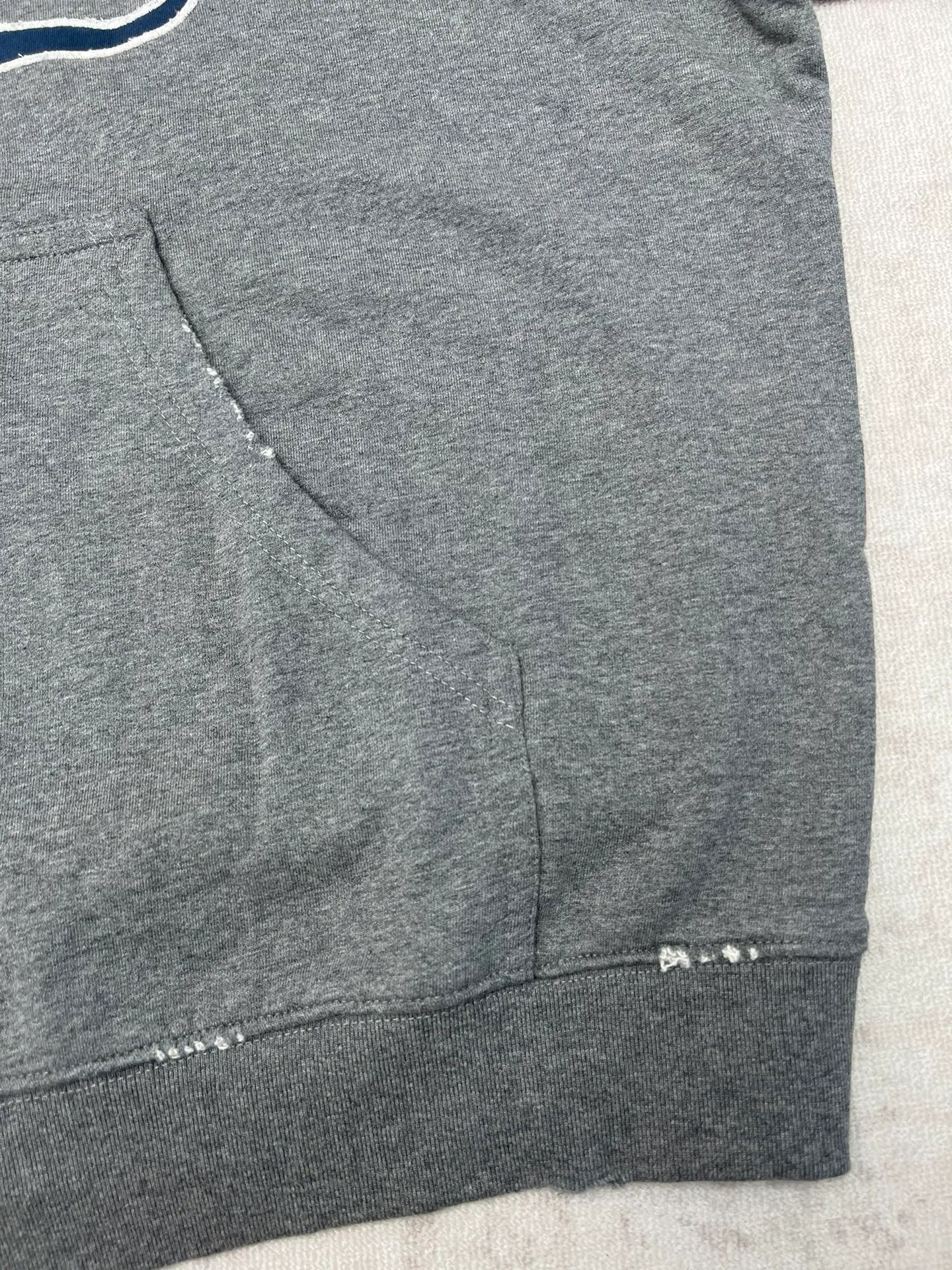 🅿️700 Paris 25ss new LUXURY SCRIPT silhouette zipper hooded sweatshirt Luxury Script dark gray and blue silhouette zipper hooded sweatshirt, debuted in Balenciaga 2025 winter series Look 40. Size: XS.S.M.L.