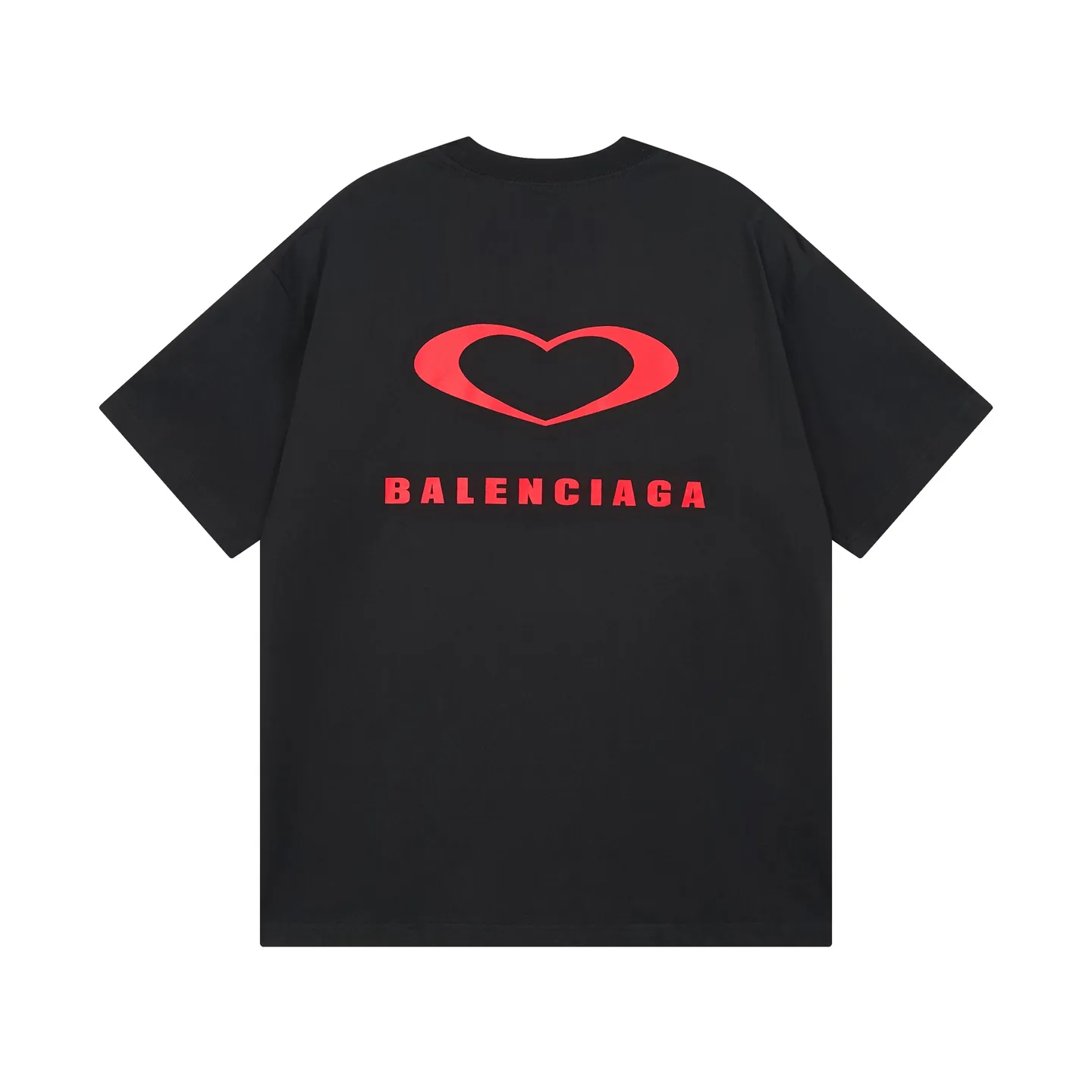 🅿️186 real photos [Top version. Official website quality] BALENCI*GA/Paris. SS25 latest model, Paris Chinese Valentine's Day limited edition, short-sleeved T-shirt with love LOGO embroidery on the front and love LOGO printing on the back. Brick cabinet synchronization. Genuine product developed at the first time, welcome to compare! The fabric is made of Paris ZP custom-woven and dyed cotton double yarn. Weighing 260 grams, the cloth surface is clean. The cloth pattern is clear, soft and comfortable. The threads are dyed with no color difference. The embroidery is done using imported Tajima embroidery machines. The printing uses environmentally friendly imported rubber paddles. The letters are clear and the effect is three-dimensional. The version adopts OS loose shoulder design. Same style for men and women. Code: BL253721 Color: black, red, pink, off-white Size: XS S M L
