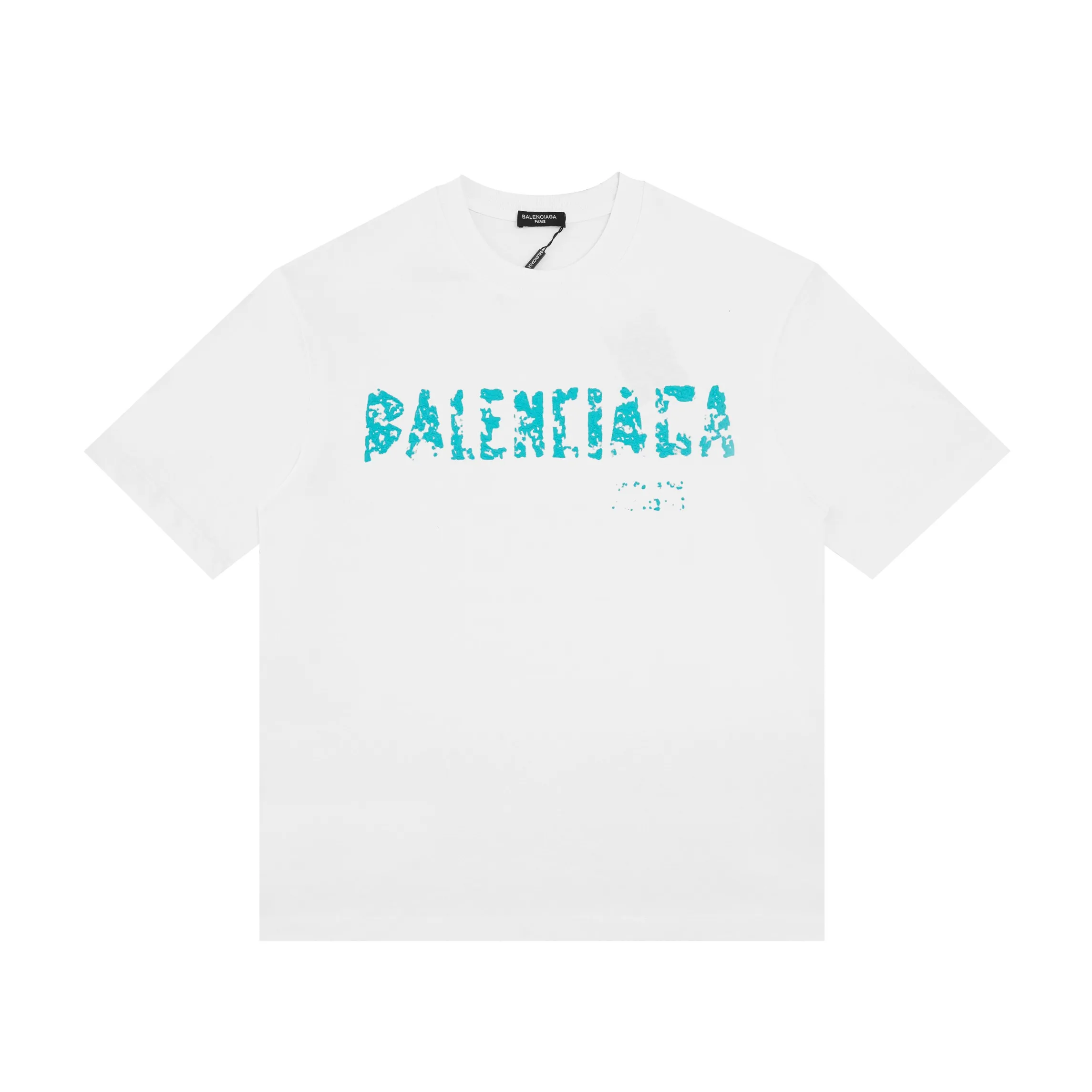 🅿️150 Style: 2026 new Balenciaga short-sleeved T-shirt Material: High version 300g double yarn combed cotton Size: S～XL Color: White Style number: H083