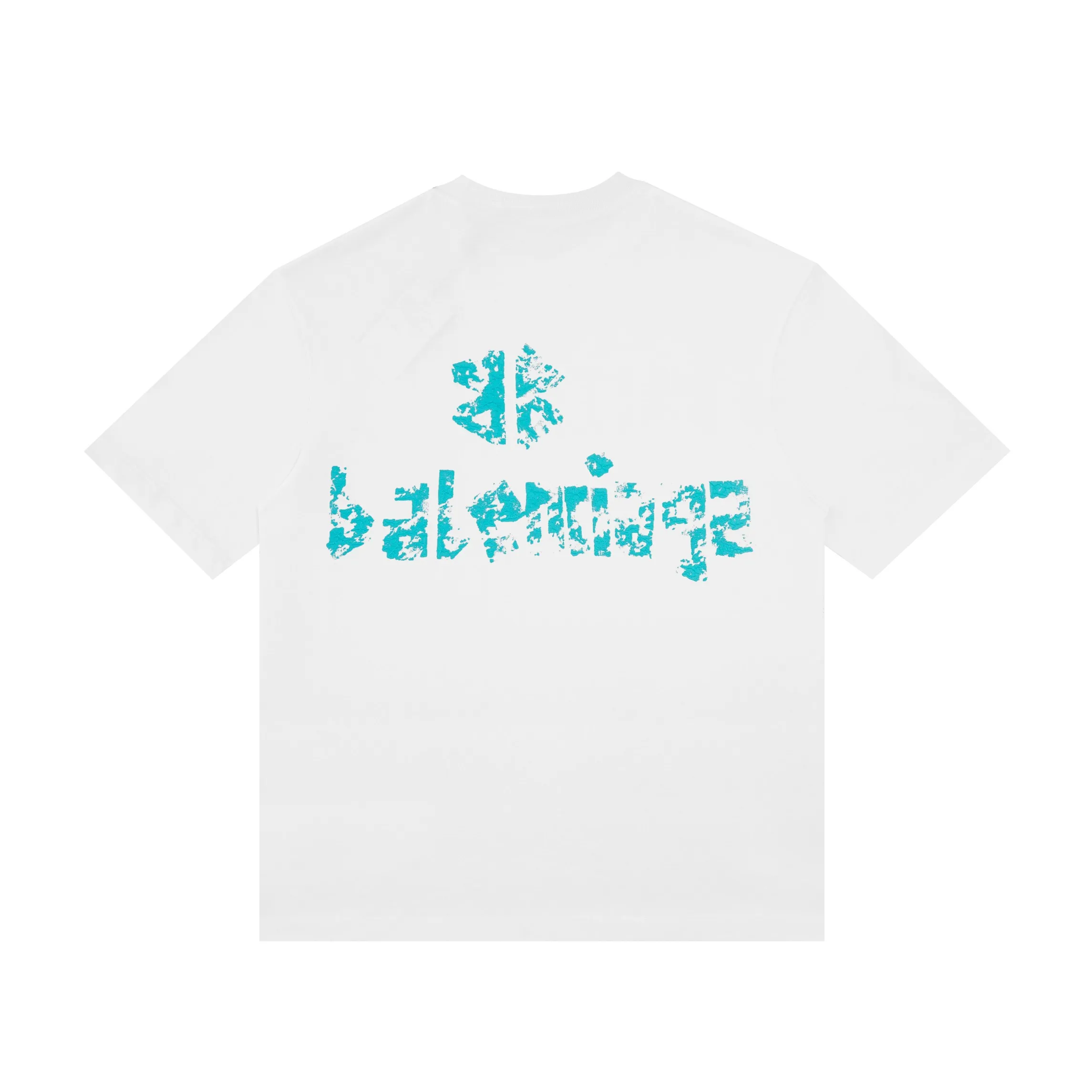 🅿️150 Style: 2026 new Balenciaga short-sleeved T-shirt Material: High version 300g double yarn combed cotton Size: S～XL Color: White Style number: H083