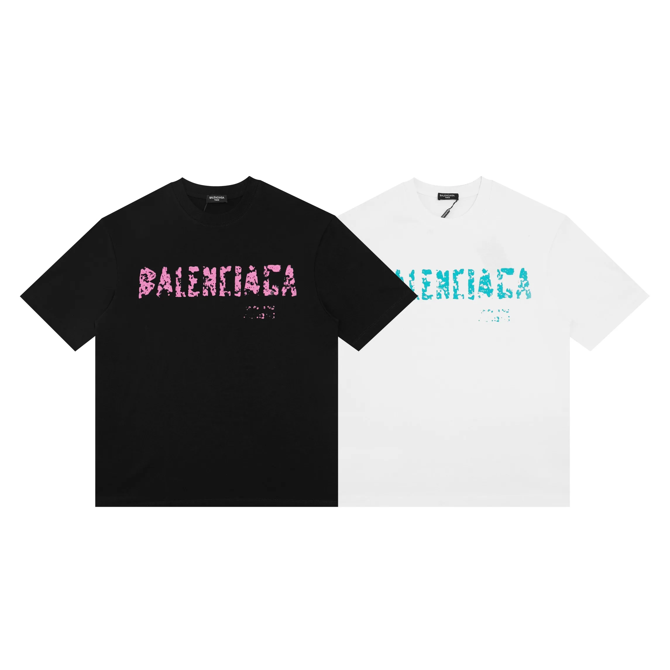 🅿️150 Style: 2026 new Balenciaga short-sleeved T-shirt Material: High version 300g double yarn combed cotton Size: S～XL Color: White Style number: H083