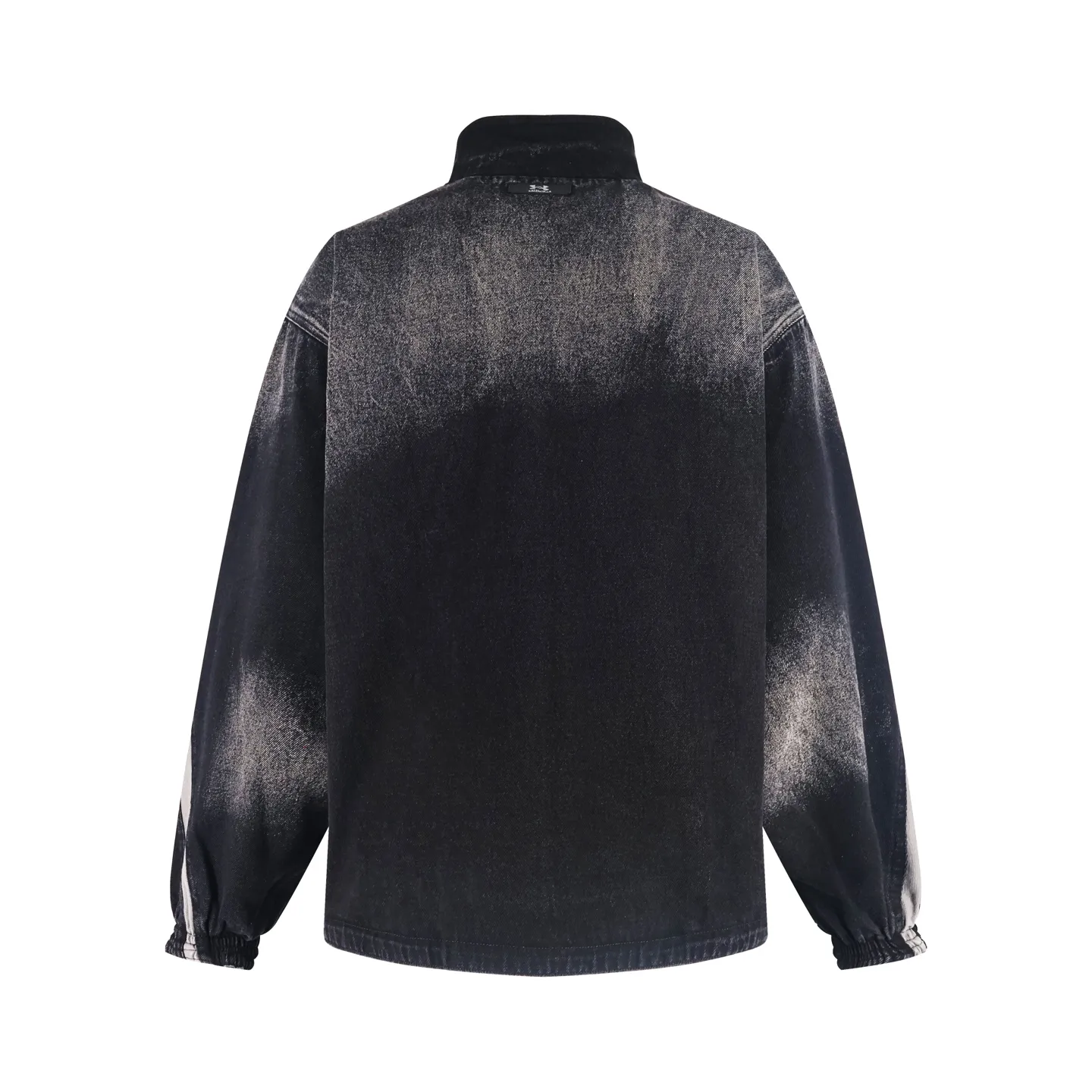 🅿️800 [Exclusive supply] BLCG double-sided spliced ​​denim jacket. Special custom-woven high-density woven fabric and fried denim fabric. Produced by Tajima embroidery machine imported from Japan. Hand-rubbed potassium permanganate washing and fading process for ready-made garments. Naturally aged. Processed by a major foreign trade factory. The workmanship is flawless. Size:XS/S/M