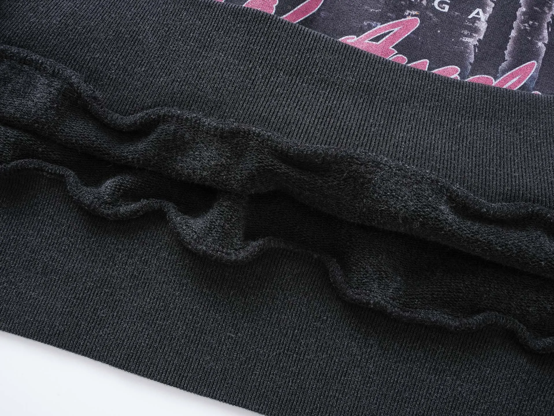 🅿️390 BALENCI*GA Paris Los Angeles night view hooded long-sleeved sweatshirt. The front pattern is directly sprayed by computer. The ready-made clothes are washed and aged. The letters are clear. The effect is three-dimensional. Exclusively woven and dyed 460g fabric. Threads are dyed in the same vat with zero color difference. Brick cabinet synchronization. Welcome to compare. Same style for men and women -Color: washed black, apricot -SIZE: Xs S M L style number 8966#