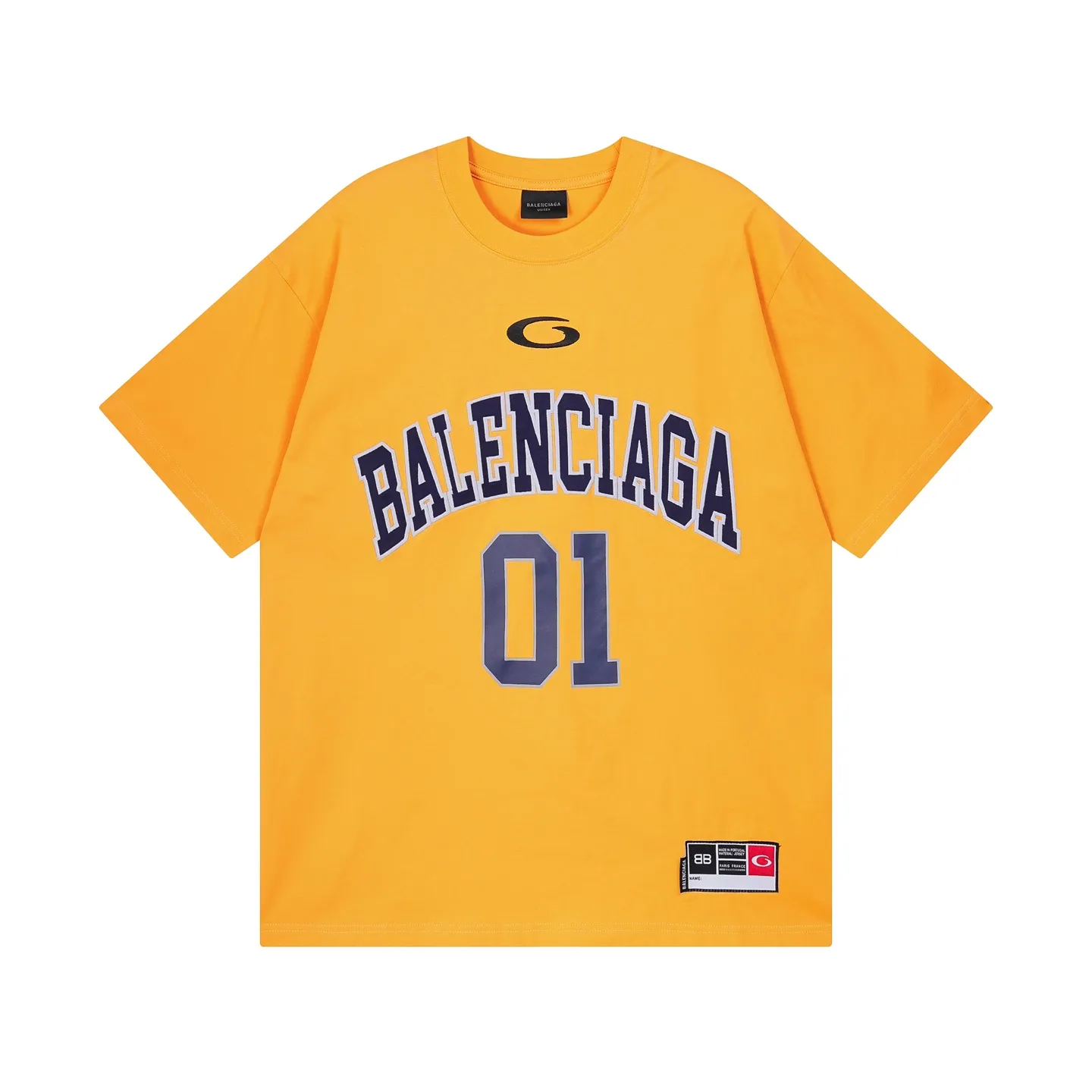 🅿️210 Actual pictures [Top version. Official website quality] BALENCI*GA/Paris.SS25 latest basketball uniform embroidered printed long-sleeved T-shirt. The front embroidery is embroidered and printed using a Tajima computer embroidery machine, the lower left corner is stamped, and the back piece is printed. Brick cabinets are synchronized. Genuine products are developed at the first time. The fabric is made of Paris ZP custom-woven and dyed cotton double yarn. Weighing 260 grams, the cloth surface is clean. The cloth pattern is clear, soft and comfortable. The threads are dyed with no color difference. The printing uses environmentally friendly imported materials, the letters are clear and the effect is three-dimensional. The version adopts OS loose shoulder design. Same style for men and women. Code: BL253626 Color: black, white, orchid, purple, yellow, green. Size: XS S M L