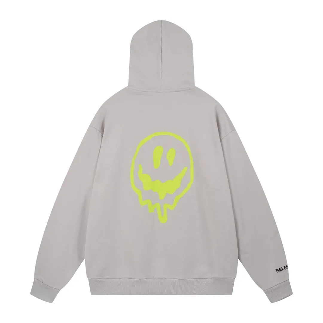 🅿️420 BALENCI*GA Paris hitg there+dripley artistic hooded zipper sweatshirt. The back pattern is printed with computer direct printing. Luminous effect. The sleeves are finely embroidered with imported Tajima embroidery machine. Customized matching hardware. Clear letters. Three-dimensional effect. Exclusively pattern-woven and dyed 460g fabric. Threads are dyed in the same cylinder with zero color difference. Brick cabinet synchronization. Welcome to compare. Same style for men and women -Color: floral gray -SIZE: Xs S M L style number 8981#
