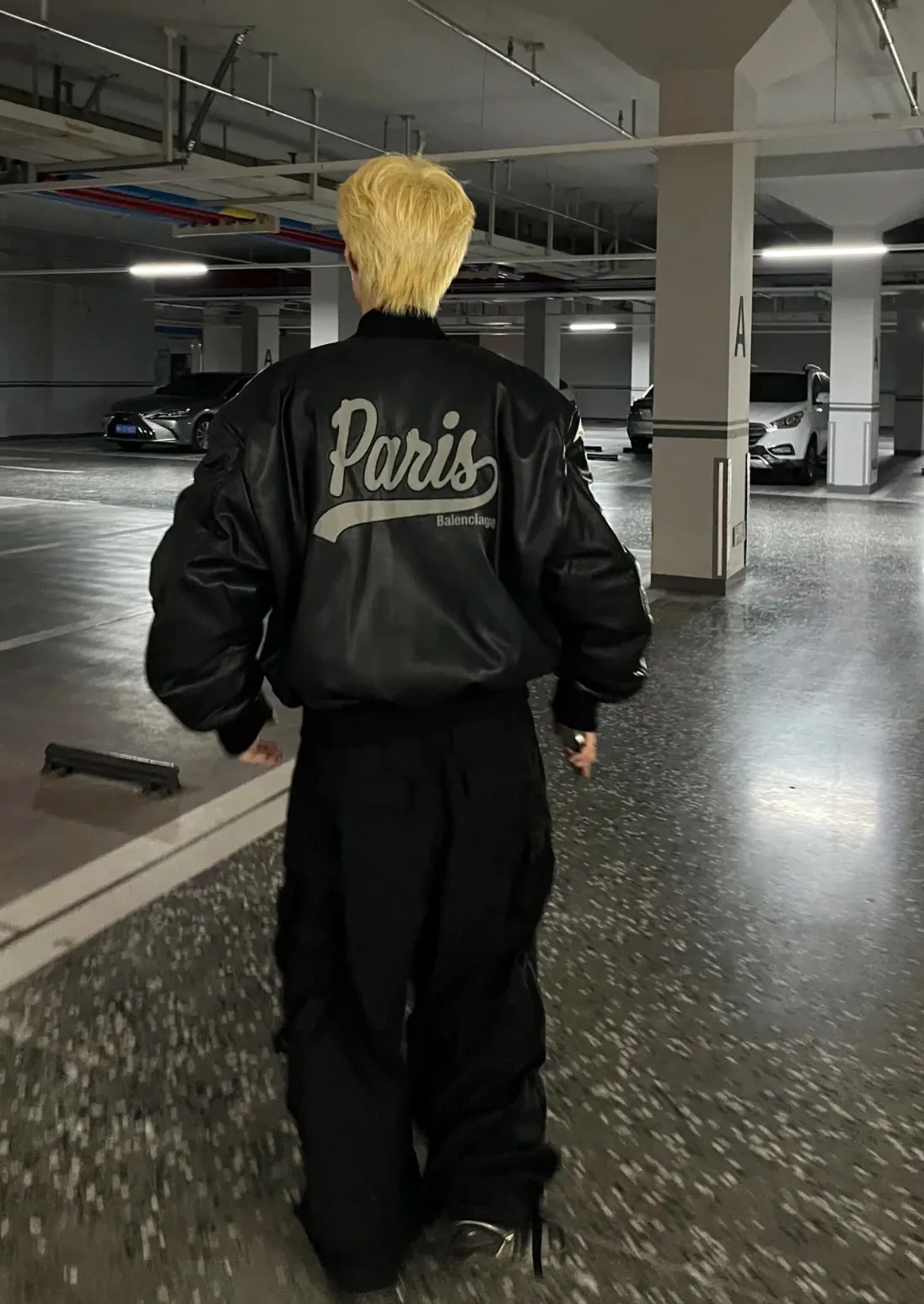 Balenciaga / Balenciaga Baseball Flight Leather Jacket Upper Body Information Pictureℹ️