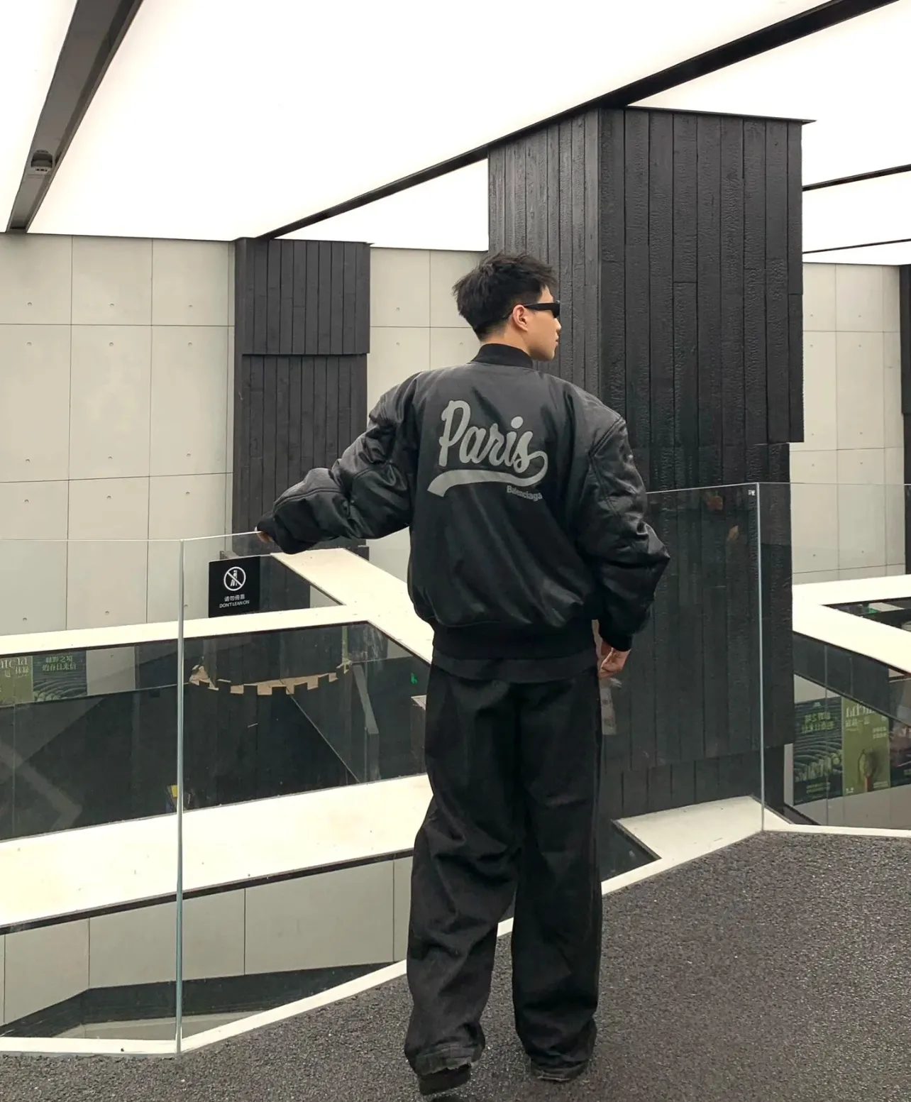 Balenciaga / Balenciaga Baseball Flight Leather Jacket Upper Body Information Pictureℹ️