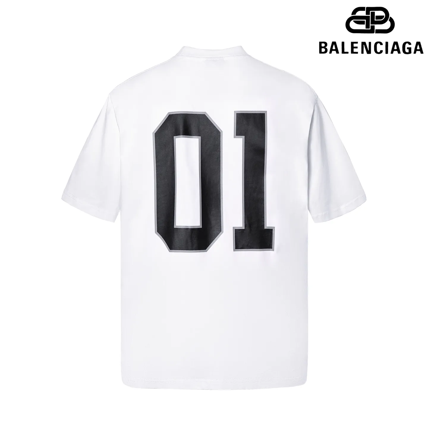 🅿️200 9180# P Detailed picture Top version [[BALENCIA*GA] official website quality Paris new basketball uniform embroidered printed short-sleeved T-shirt OS version loose dropped shoulders Unisex fabric: 260g 100% cotton double yarn Process: embroidery printing on the front, car stamp in the lower left corner, back printing, garment washing, shaping, solid color Color: black, white, blue, purple, yellow Size: XS S M L