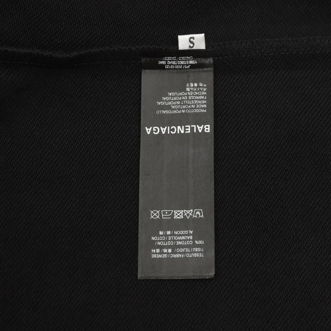 🅿️500 Balenciaga 25FW painted letter round neck sweatshirt, 480g high-grade combed cotton fabric, counter collar label, purchase-grade white thick plate hangtag, original hanging grain, three-dimensional foam printing on the front and back, strong layering, same style for men and women, couple style, oversize version, loose size: S-XL