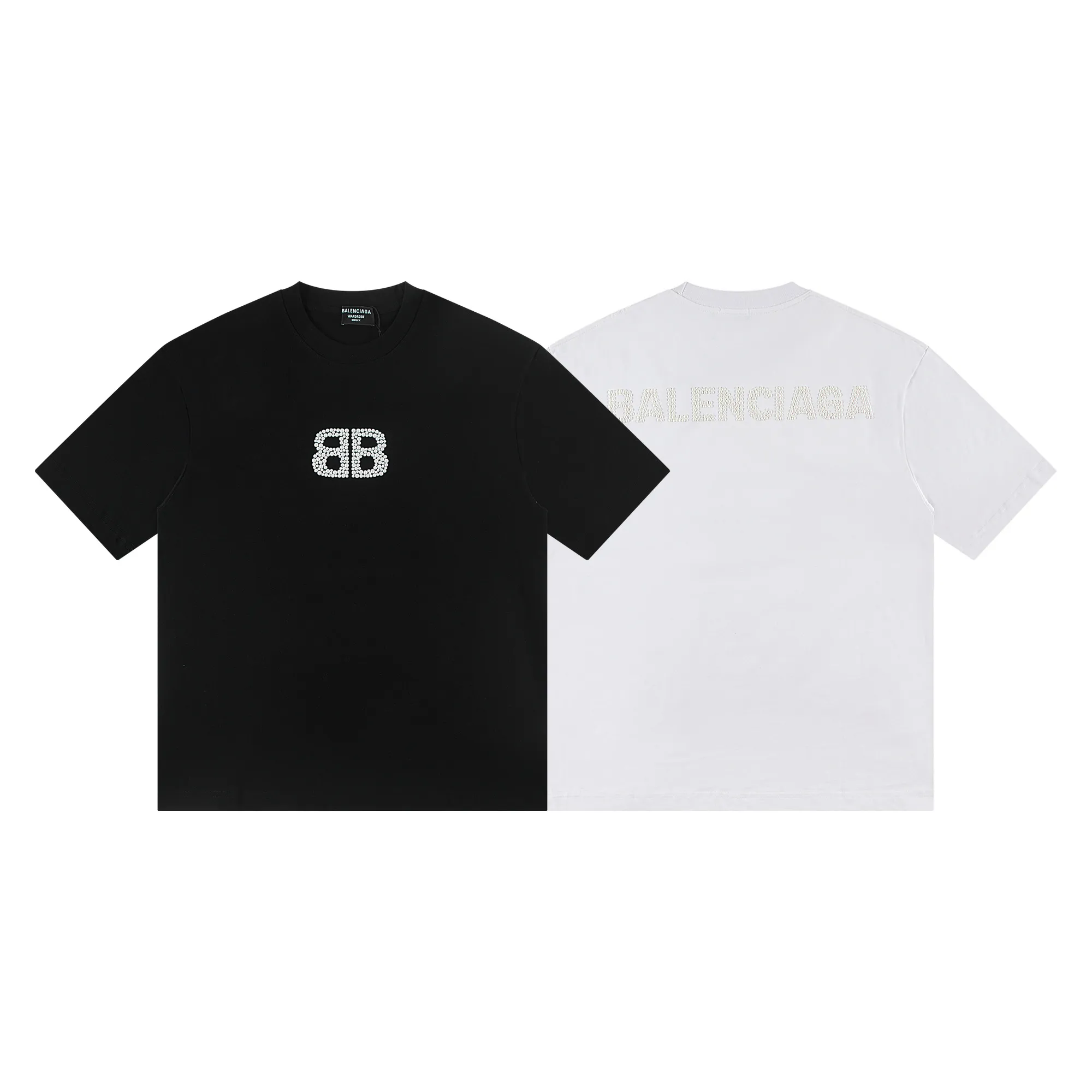 🅿️180 Balenciaga2026 new T-shirt (high craftsmanship) Material: Made of high version 300g double yarn combed cotton Size: S M L XL Color: black and white Style number: W2653