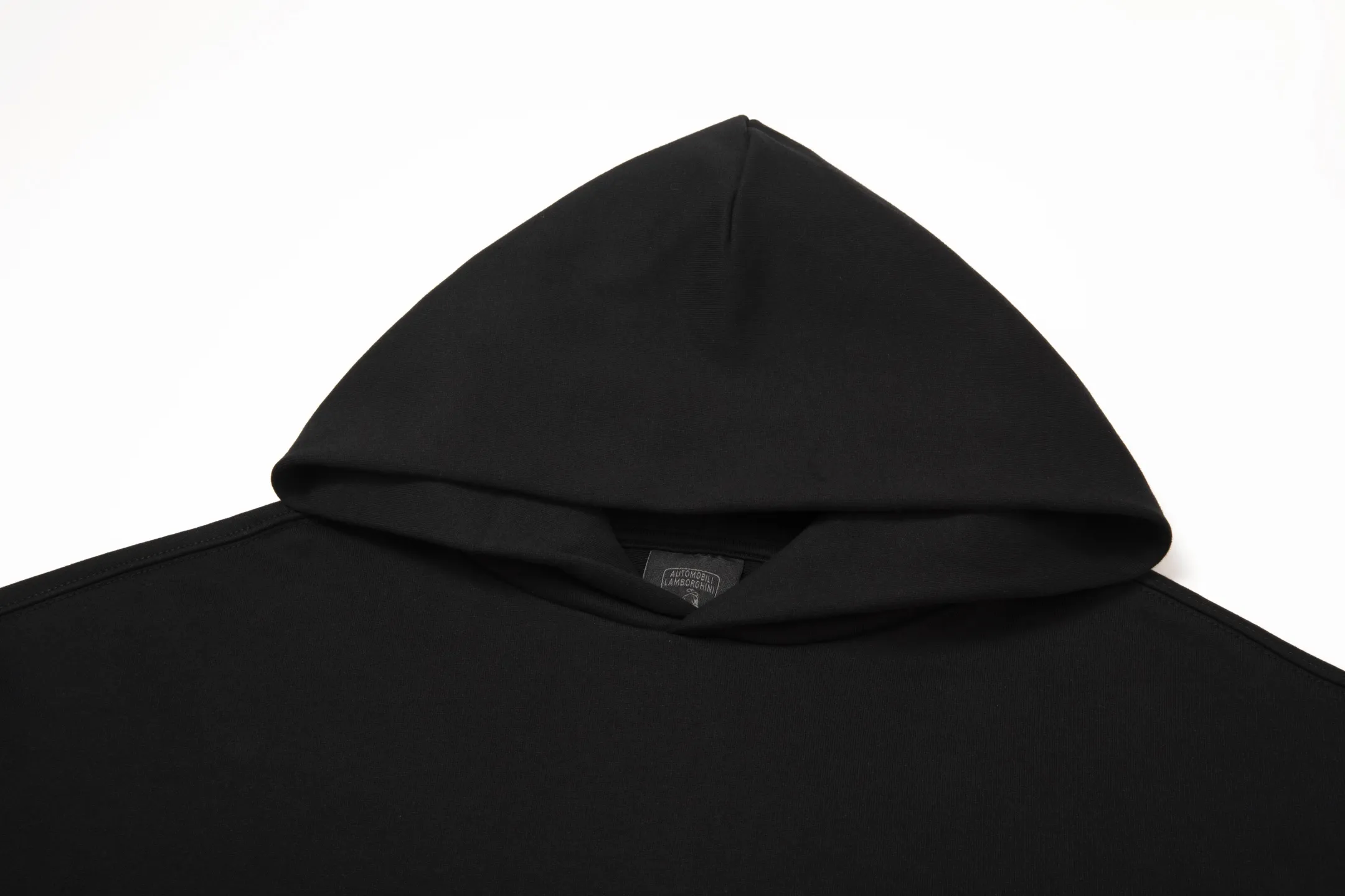 🅿️270 7192# Detailed picture Top version [[BALENCIA*GA] Official website quality Paris new co-branded Lamborghini Lamborghini printed hooded sweatshirt OS version Loose dropped shoulders Unisex Fabric: 480g 100% cotton terry sweatshirt Technology: Front panel printing Garment washing Shape solid color Color: Black Size: XS S M L