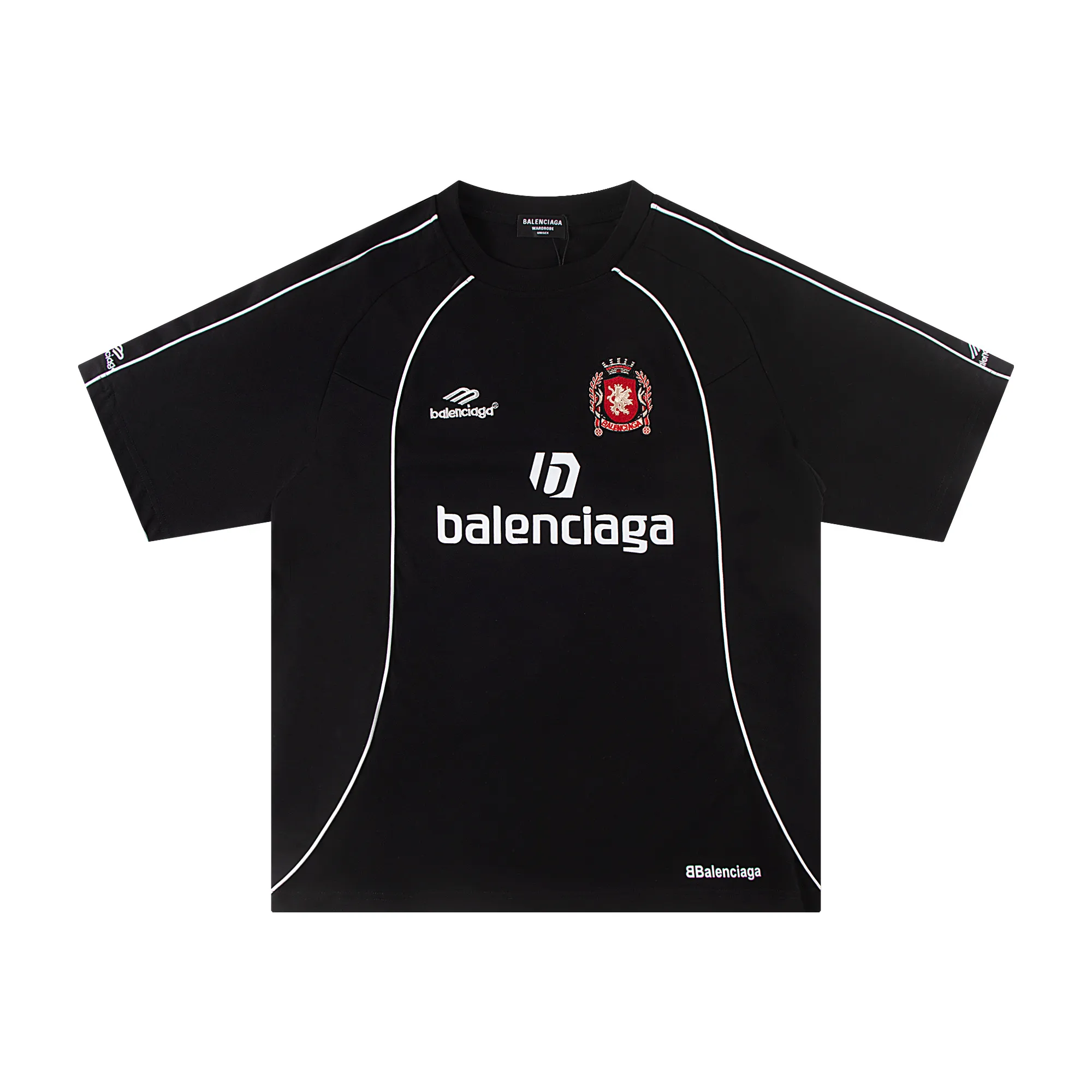 🅿️200 Balenciaga 2026 new T-shirt jersey Material: Made of high version 300g double yarn combed cotton Size: S M L XL Color: black and white Style number: W666