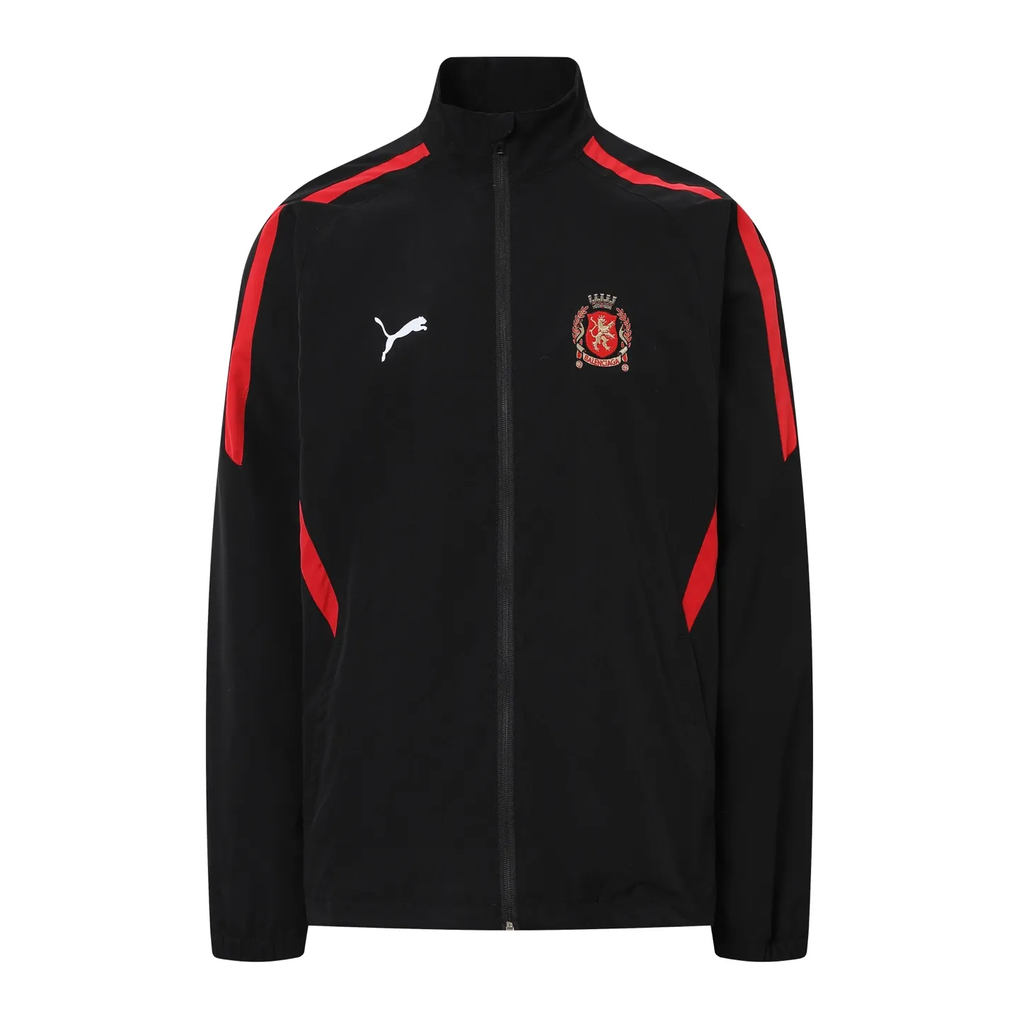 🅿️560 [Exclusive supply] BLCG x Puma 25FW Manchester United spliced ​​jacket. The fabric is made of high-quality 200D nylon cotton fabric. The inner mesh is more breathable and comfortable. It is different from the ready-made fabrics on the market. It is three times the price of ordinary fabrics on the market. The embroidery is made of imported Behringer, with precision operation of 10,000-needle density, hardware accessories, and zipper pullers. Customized mold opening. Size:XS/S/M/L