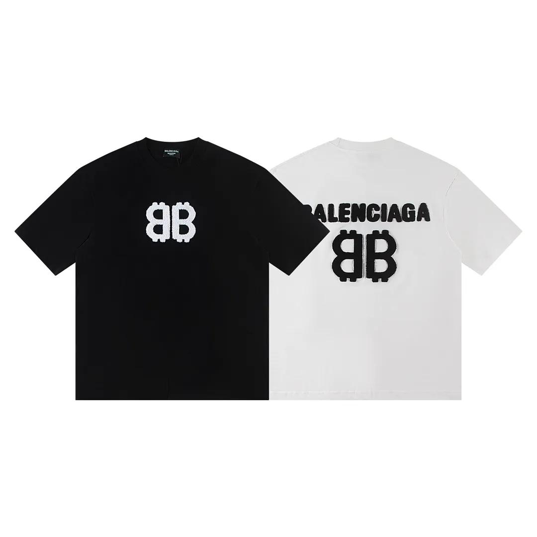 🅿️170 Balenciaga2026 new T-shirt Material: Made of high version 300g double yarn combed cotton Size: S M L XL Color: black and white Style number: W2640