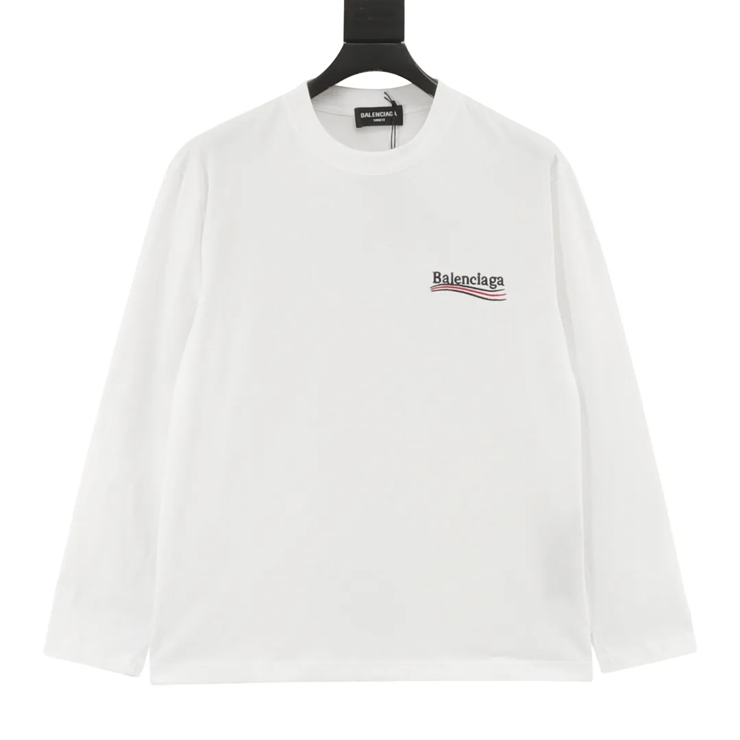 🅿️360 Balenciaga Classic Coke Embroidered Long Sleeve T-shirt size: XS-XL