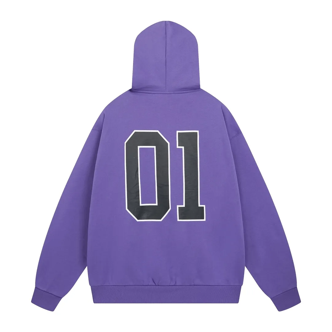 🅿️380 BALENCI*GA Paris' latest basketball jersey embroidered printed hooded long-sleeved sweatshirt. The front embroidery is embroidered and printed with a Tajima computer embroidery machine. The car seal is printed on the lower left corner and the back panel is printed. The effect is three-dimensional. Exclusively woven and dyed 460g fabric. Threads are dyed in the same cylinder with zero color difference. Brick cabinet synchronization. Welcome to compare. Same style for men and women -Color: black purple -SIZE: Xs S M L Style number 8956#