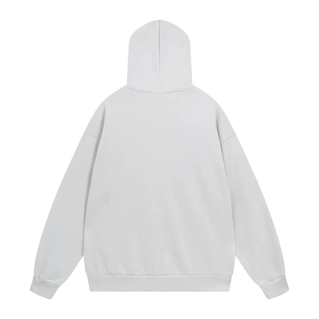 🅿️316 Detailed picture [Top version. Official website quality] BALENCI*GA/Paris. 23 spring new style, crown wheat scissors foam printing process. Ready-to-wear distressed washed long-sleeved hooded sweatshirt. Brick cabinet synchronization. The fabric is made of Paris ZP custom-woven and dyed cotton sweatshirt. The weight is 450 grams, the cloth surface is clean. The cloth pattern is clear, soft and comfortable. The threads are dyed with no color difference. The classic pattern is printed with environmentally friendly imported materials, hand-painted effect foam printing, the effect is three-dimensional and restores the brick cabinet. Different market currencies, welcome to compare. The version adopts OS loose shoulder design. Same style for men and women. Code: BL238067 Color: washed black, off-white Size: XS S M L