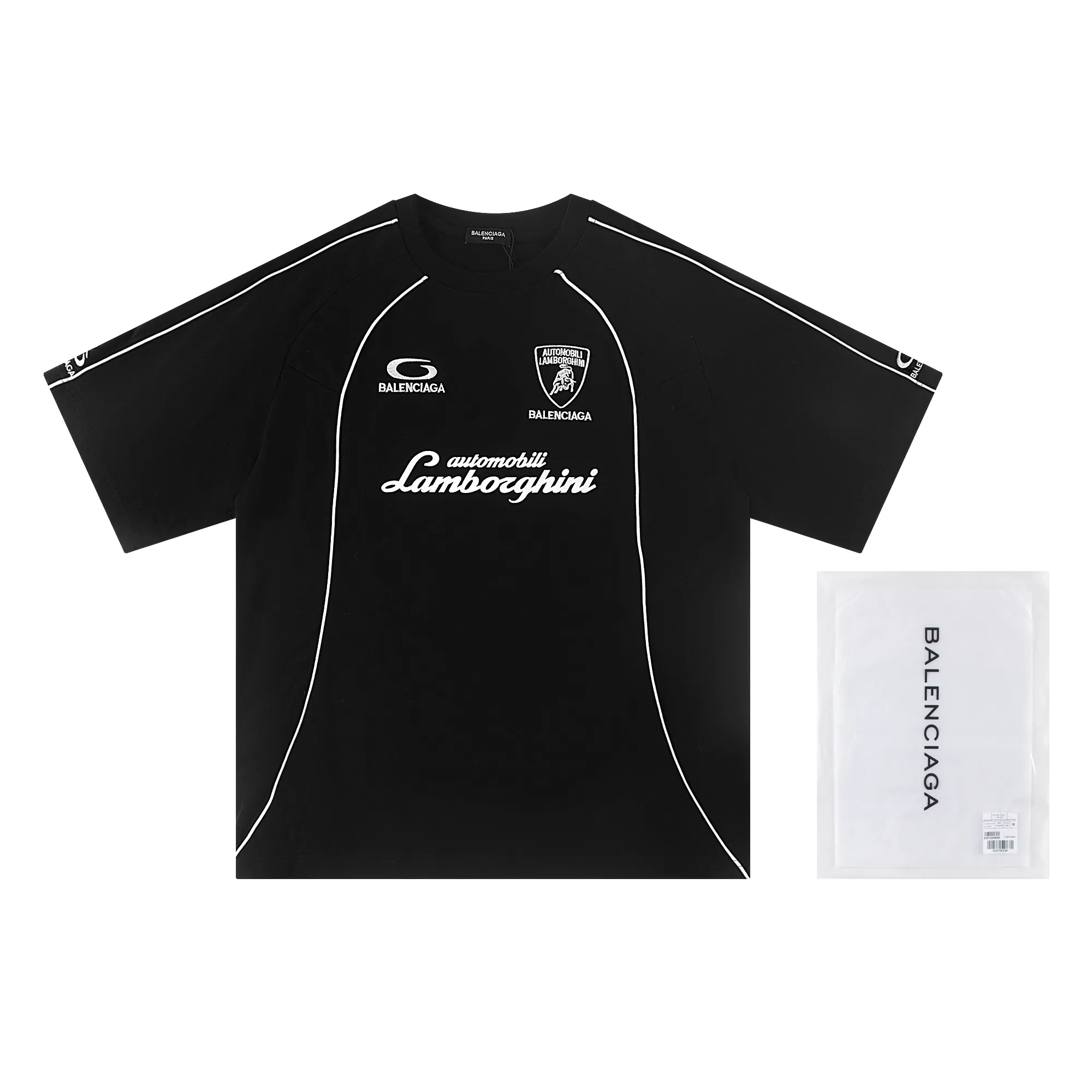 🅿️200 Balenciaga 2026 new T-shirt jersey Material: Made of high version 300g double yarn combed cotton Size: S M L XL Color: black and white Style number: W888