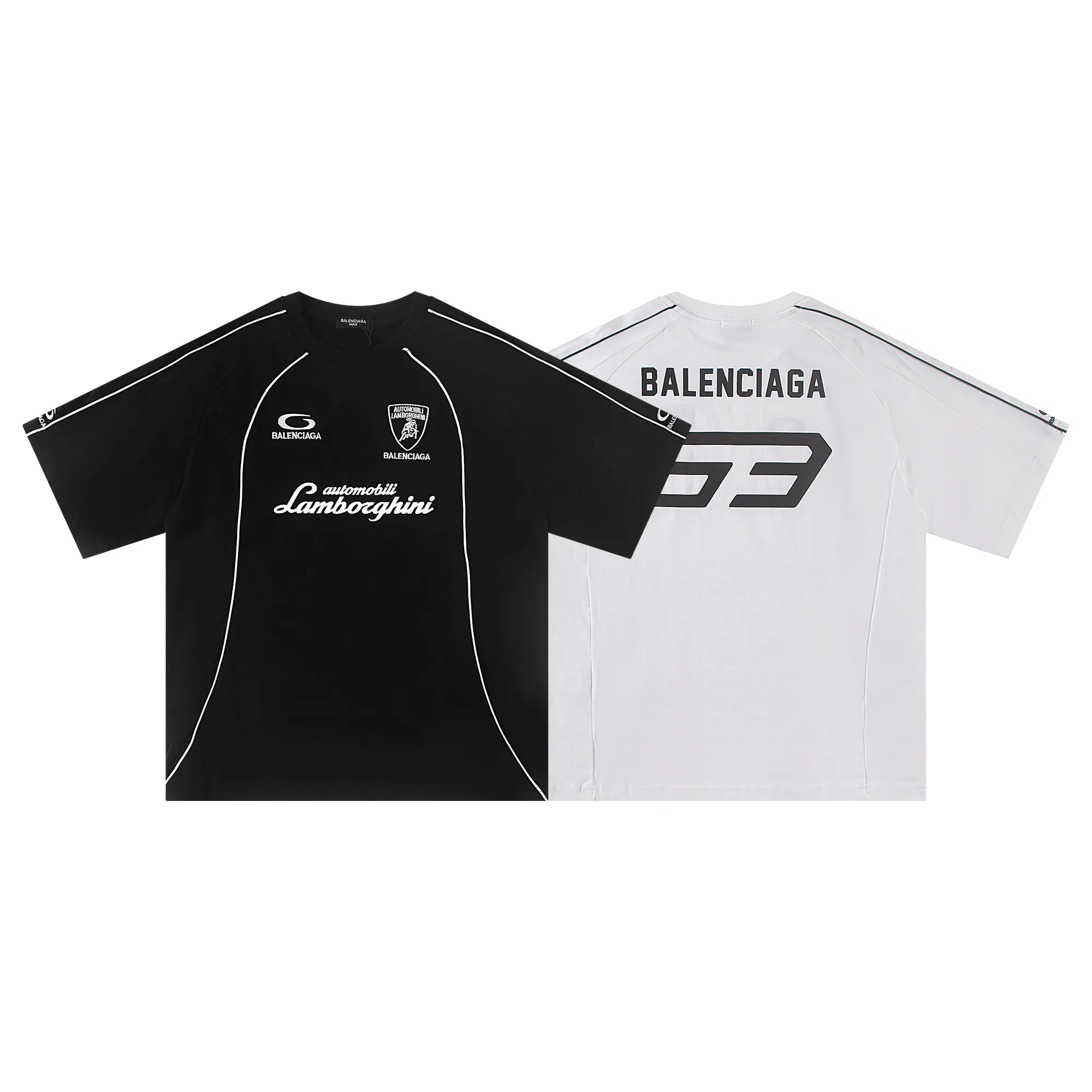 🅿️200 Balenciaga 2026 new T-shirt jersey Material: Made of high version 300g double yarn combed cotton Size: S M L XL Color: black and white Style number: W888
