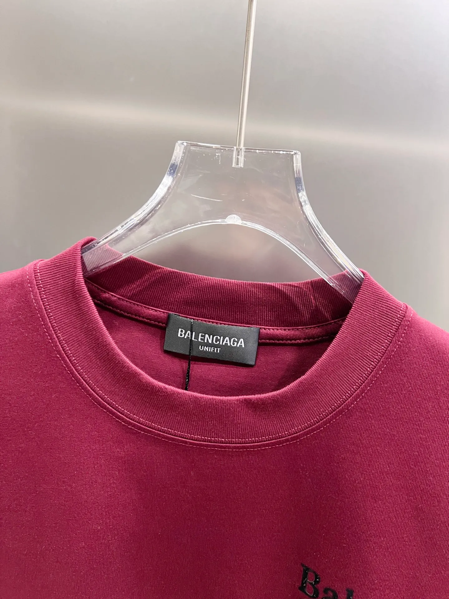 🅿️190 BAL Balenciaga 2025 autumn and winter new short-sleeved T-shirt, classic Coke logo printing + hot diamond process, loose version for men and women, S M L XL XXL, five sizes, color: black, white, Angora red