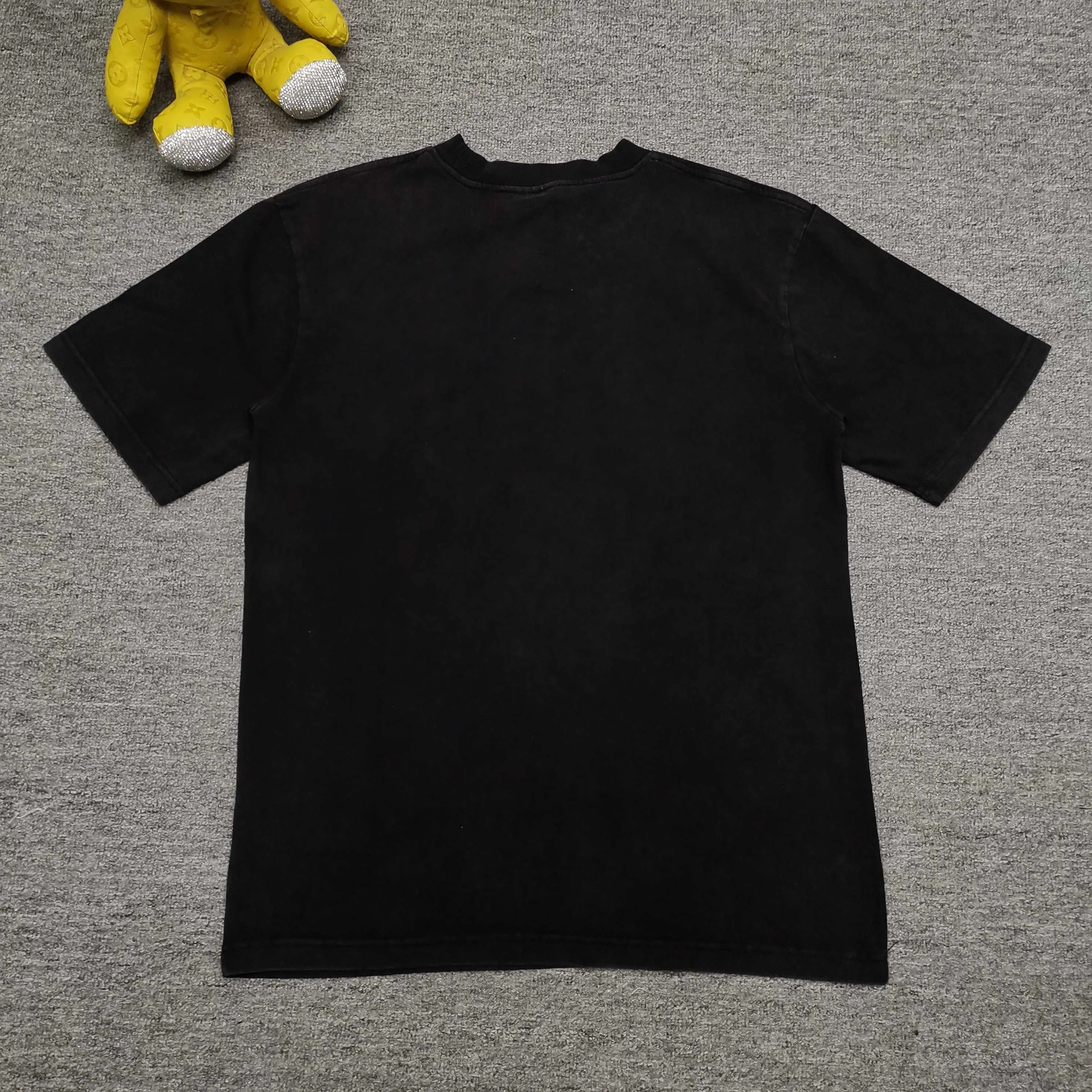 Balenciaga Balenciaga SS25 star-style casual short-sleeved T-shirt, loose fit, same style for men and women Color: Black Size: XS S M L P260