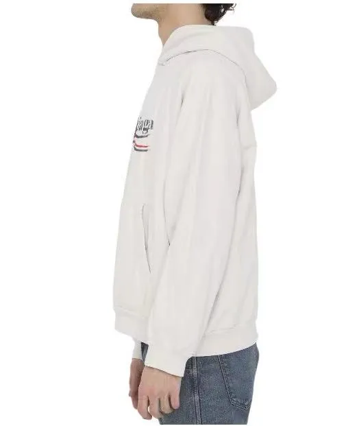 ♻️💯Reference model picture for the upper body❤️Top version of Balenciaga SS24 Coke Logo blur printed hooded sweatshirt. Loose fit. Same style for men and women. 440g double-strand large terry fabric dyed in the same vat. The wet weight can reach 460g. It feels very comfortable. The latest brick cabinets in autumn and winter are in sync. Fashionable and individual. A super versatile and good-looking sweatshirt. Very suitable for both men and women. A must-have for everyone. Hang tag and collar label. Washed wheat, complete with three standards, packed in Sydney paper [1:1 original production, high control of details] Fabric: 440g double-strand large terry Color: Black White Size: XS-L P:430 Color: Black White Size: XS S M L Style number: 2478#
