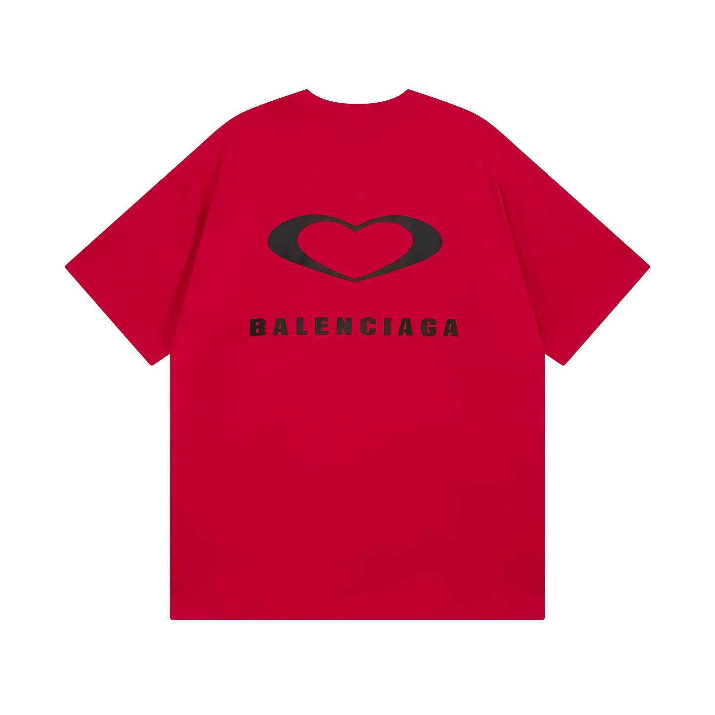 🅿️186 real photos [Top version. Official website quality] BALENCI*GA/Paris. SS25 latest model, Paris Chinese Valentine's Day limited edition, short-sleeved T-shirt with love LOGO embroidery on the front and love LOGO printing on the back. Brick cabinet synchronization. Genuine product developed at the first time, welcome to compare! The fabric is made of Paris ZP custom-woven and dyed cotton double yarn. Weighing 260 grams, the cloth surface is clean. The cloth pattern is clear, soft and comfortable. The threads are dyed with no color difference. The embroidery is done using imported Tajima embroidery machines. The printing uses environmentally friendly imported rubber paddles. The letters are clear and the effect is three-dimensional. The version adopts OS loose shoulder design. Same style for men and women. Code: BL253721 Color: black, red, pink, off-white Size: XS S M L