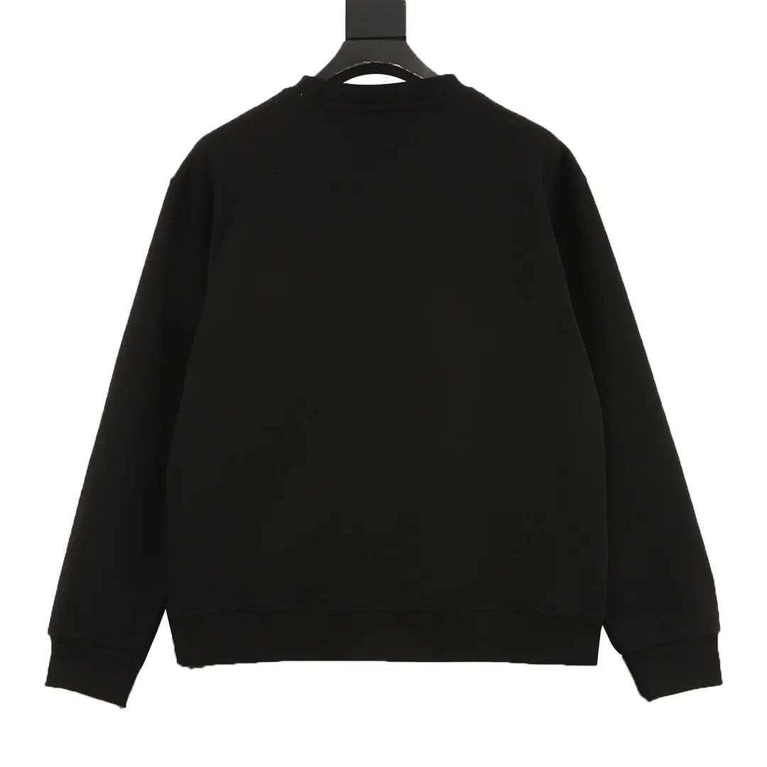 🅿️500 Balenciaga 25FW tape printed round neck sweatshirt, 480g high-grade combed cotton fabric, counter collar label, purchasing grade white thick plate hang tag, original hanging grain, three-dimensional foam printing on the front and back, strong layering, same style for men and women, couple style, oversize version, loose size: S-XL