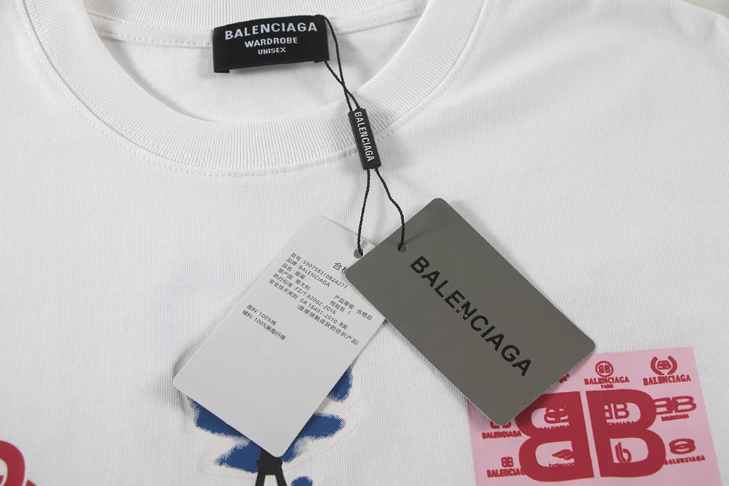 🅿️160 Balenciaga2026 new T-shirt Material: Made of high version 300g double yarn combed cotton Size: S M L XL Color: black and white Style number: W2801