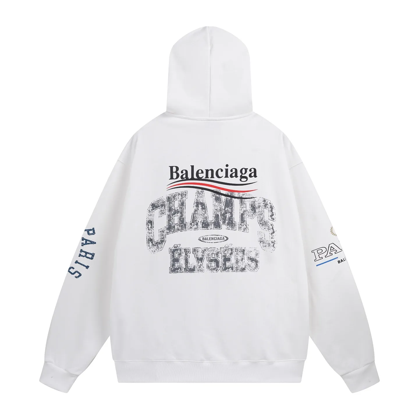 🅿️360 - BALENCI*GA Paris' latest Balenciaxx art multi-branded hooded long-sleeved sweatshirt. The front printing uses imported environmentally friendly offset printing. The effect is three-dimensional. Exclusively woven and dyed 460g fabric. Threads are dyed in the same vat with zero color difference. Brick cabinet synchronization. Welcome to compare. Same style for men and women -Color: black white -SIZE: Xs S M L Style No. 8957#