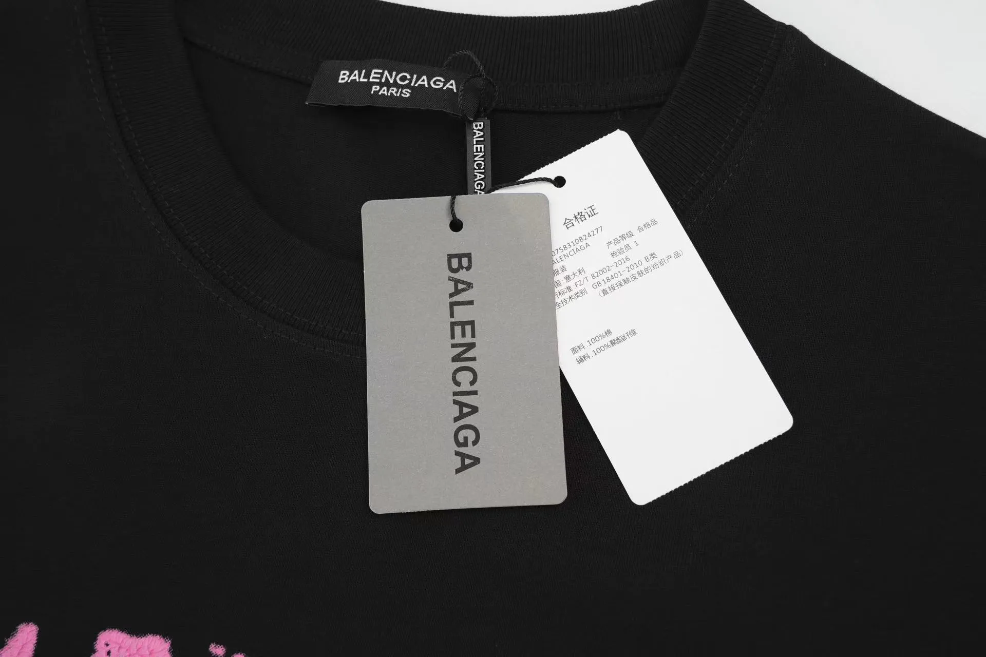 🅿️150 Style: 2026 new Balenciaga short-sleeved T-shirt Material: High version 300g double yarn combed cotton Size: S～XL Color: Black Style number: H083