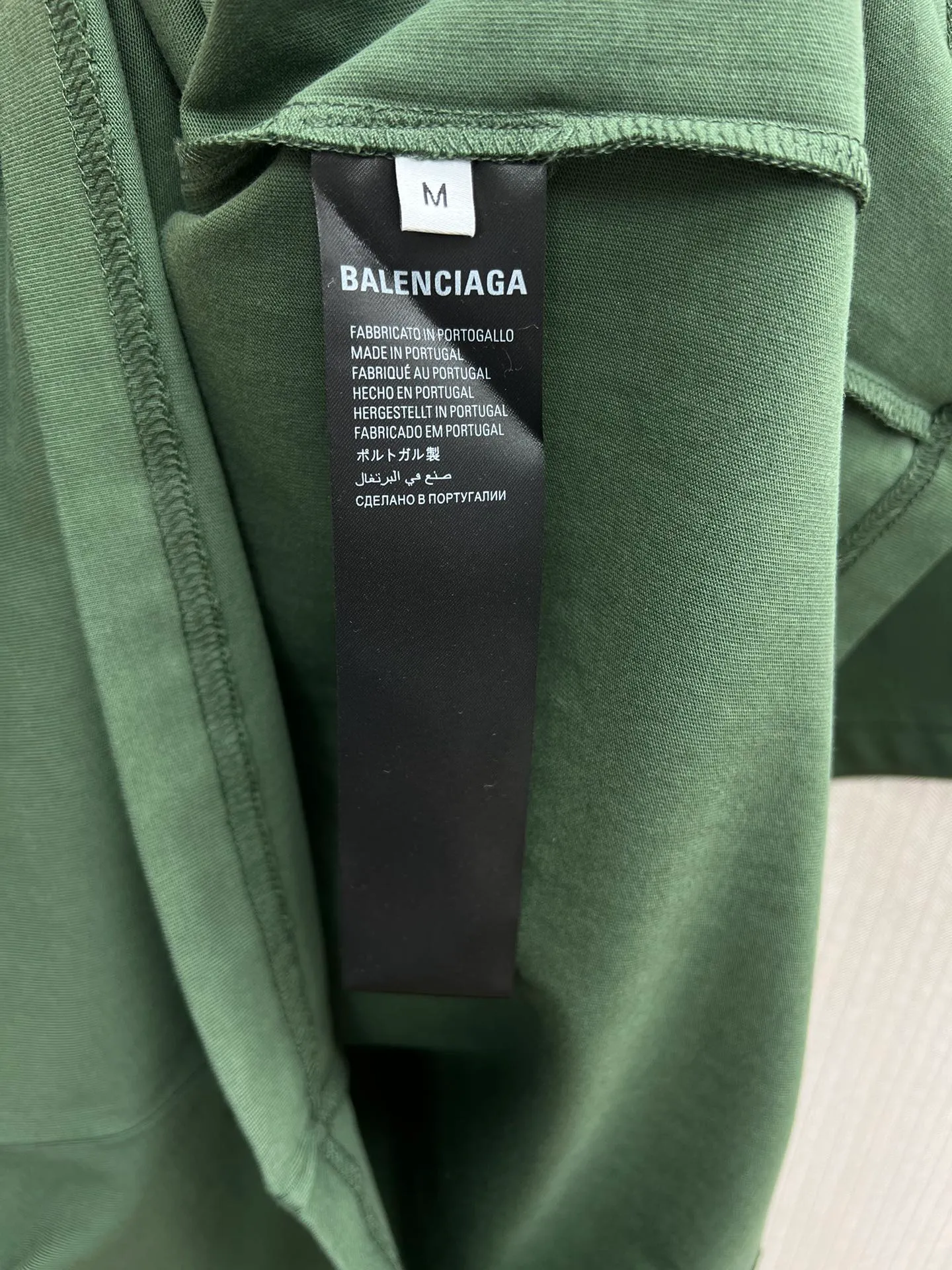 🅿️280 Paris 25ss new BB Icon Stencil dark green medium fit jersey T-shirt! High version code number: XS.S.M.L.