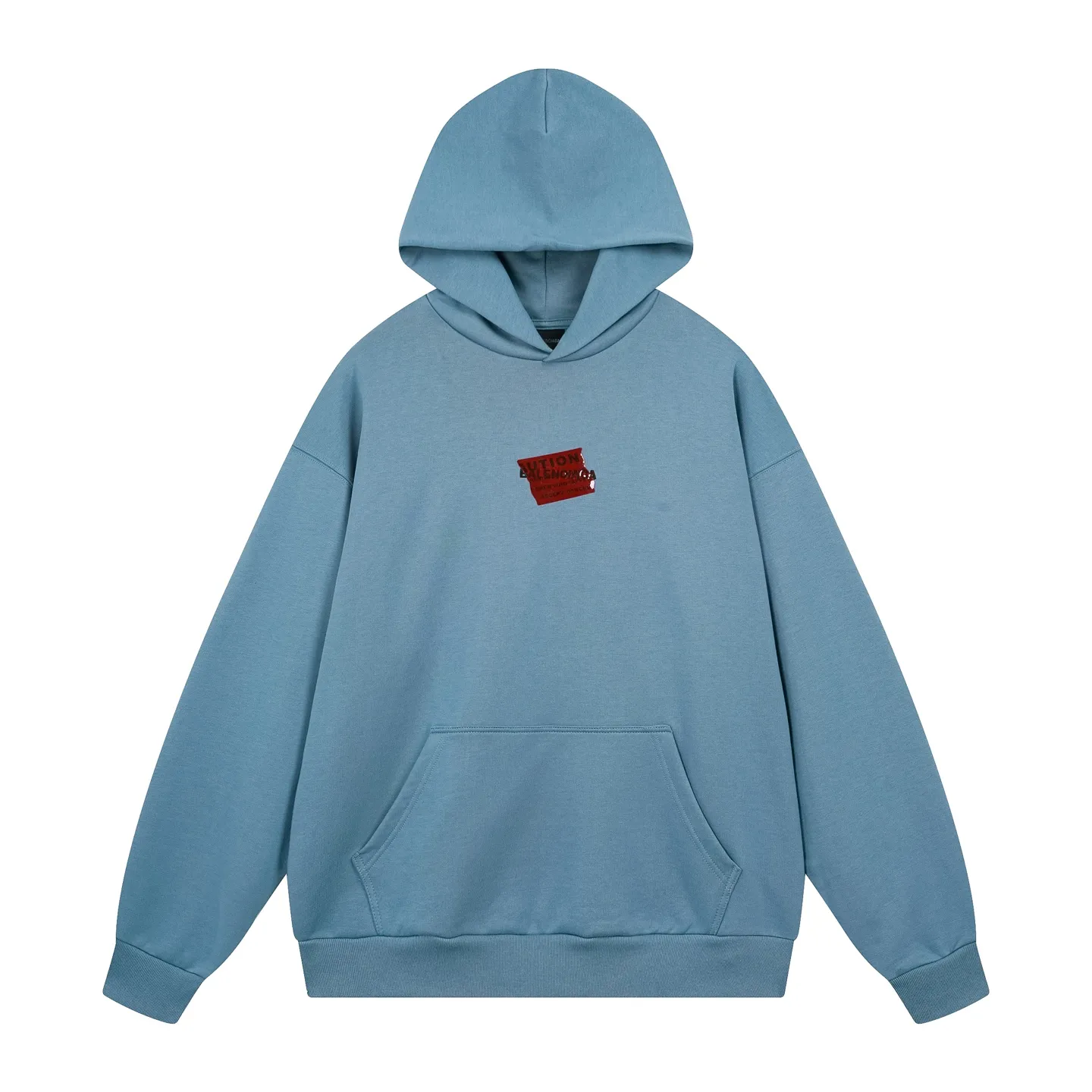 🅿️320 real photos [Top version. Official website quality] BALENCI*GA/Paris #2025 autumn and winter new style front and rear letter LOGO embroidered tape taped hooded sweatshirt. Full sense of design, welcome to compare. The fabric is made of Paris ZP custom-woven and dyed cotton sweatshirt. The weight is 460 grams. The cloth surface is clean. The cloth pattern is clear, soft and comfortable. The threads are dyed with no color difference. The classic letter LOGO is embroidered with imported Tajima embroidery machine. The tape is stamped with imported transparent glue. The effect is three-dimensional. Restore the brick cabinet, adopt OS loose shoulder style. Same style for men and women. Code: BL259910 Color: black, sky blue Size: XS S M L